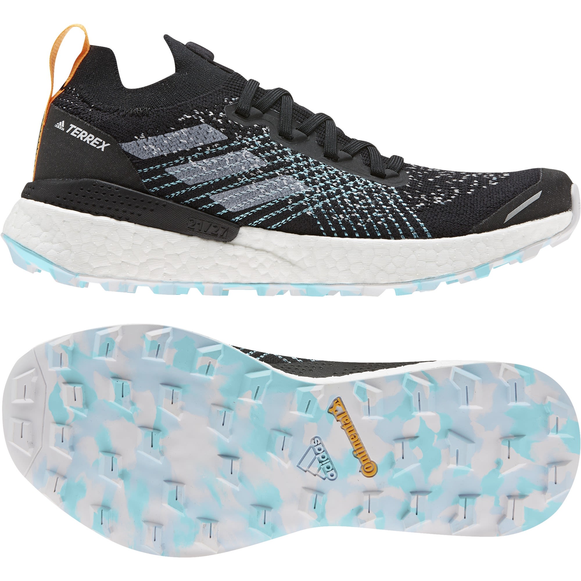 adidas Terrex Two Ultra Parley Schwarz- Female Trailrunning- und Laufschuhe- Grsse EU 36 - Farbe Core Black - Dash Grey - Blue Spirit