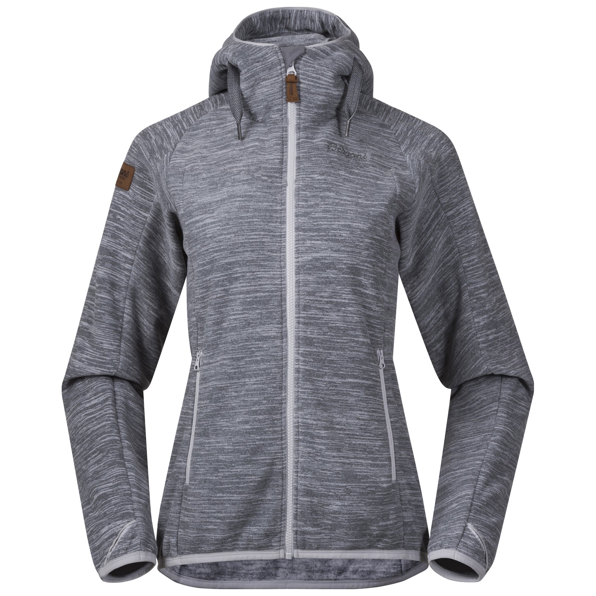 Bergans Hareid Fleece Jacket Grau- Female Polartec(R) Anoraks- Grsse XS - Farbe Aluminium