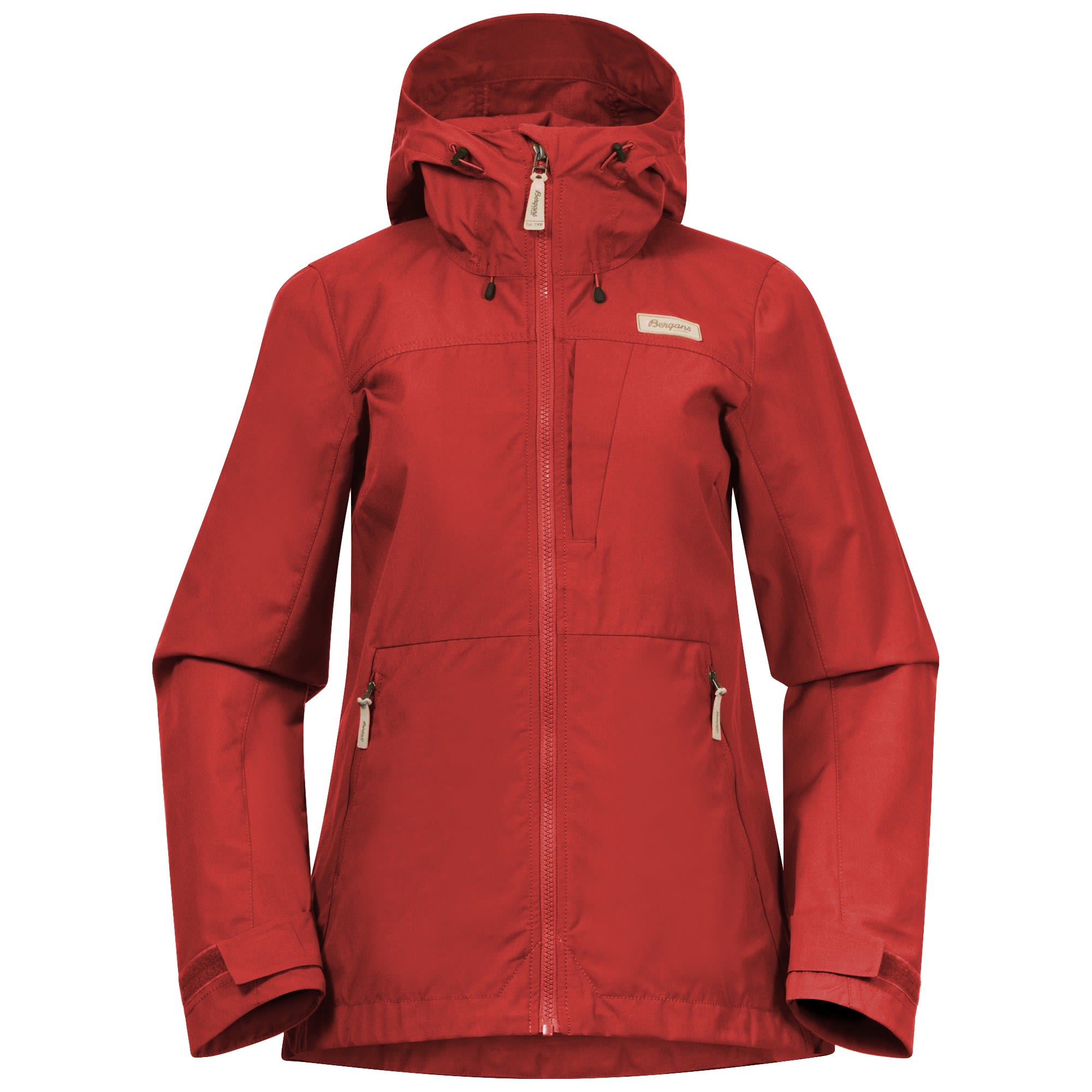 Bergans Nordmarka Leaf Light Wind Jacket Rot- Female Jacken- Grsse XS - Farbe Dark Brick