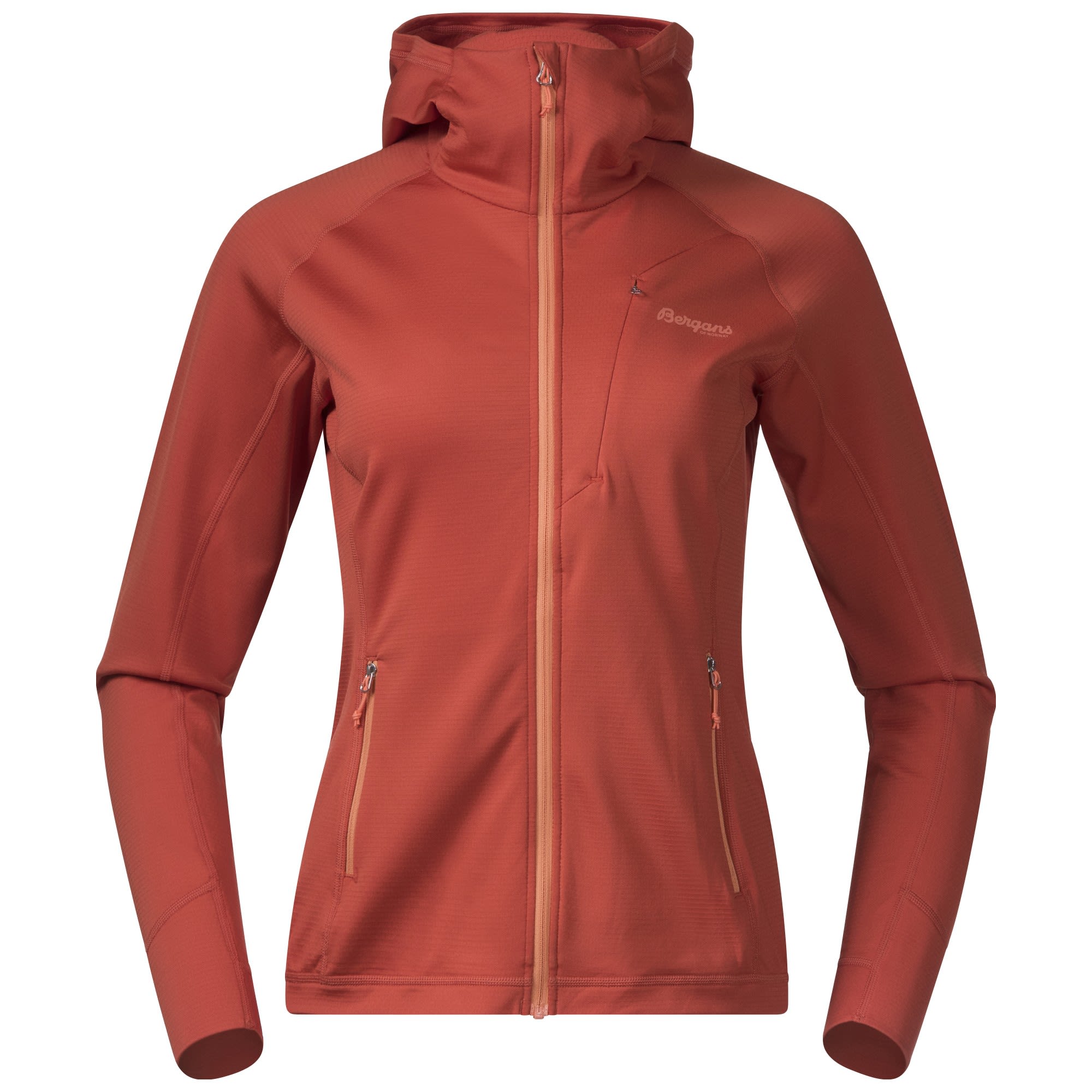 Bergans Skaland Hood Jacket Orange- Female Isolationsjacken- Grsse XS - Farbe Brick