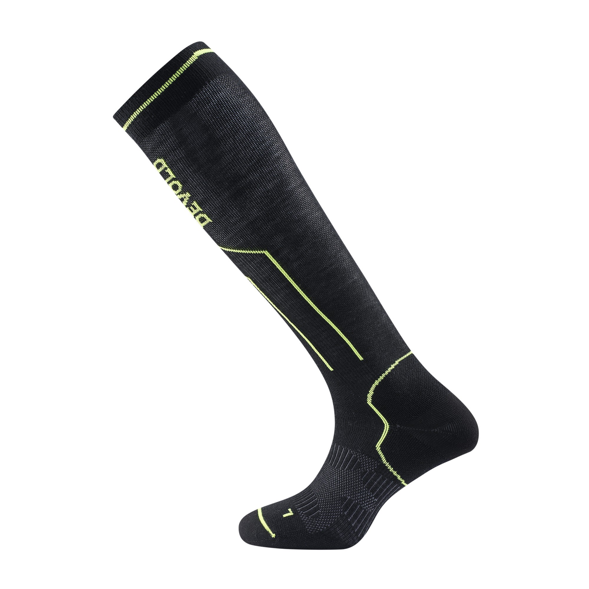 Devold Compression Merino Sock Schwarz- Merino Wander- und Trekkingsocken- Grsse 44-47 - Farbe Black