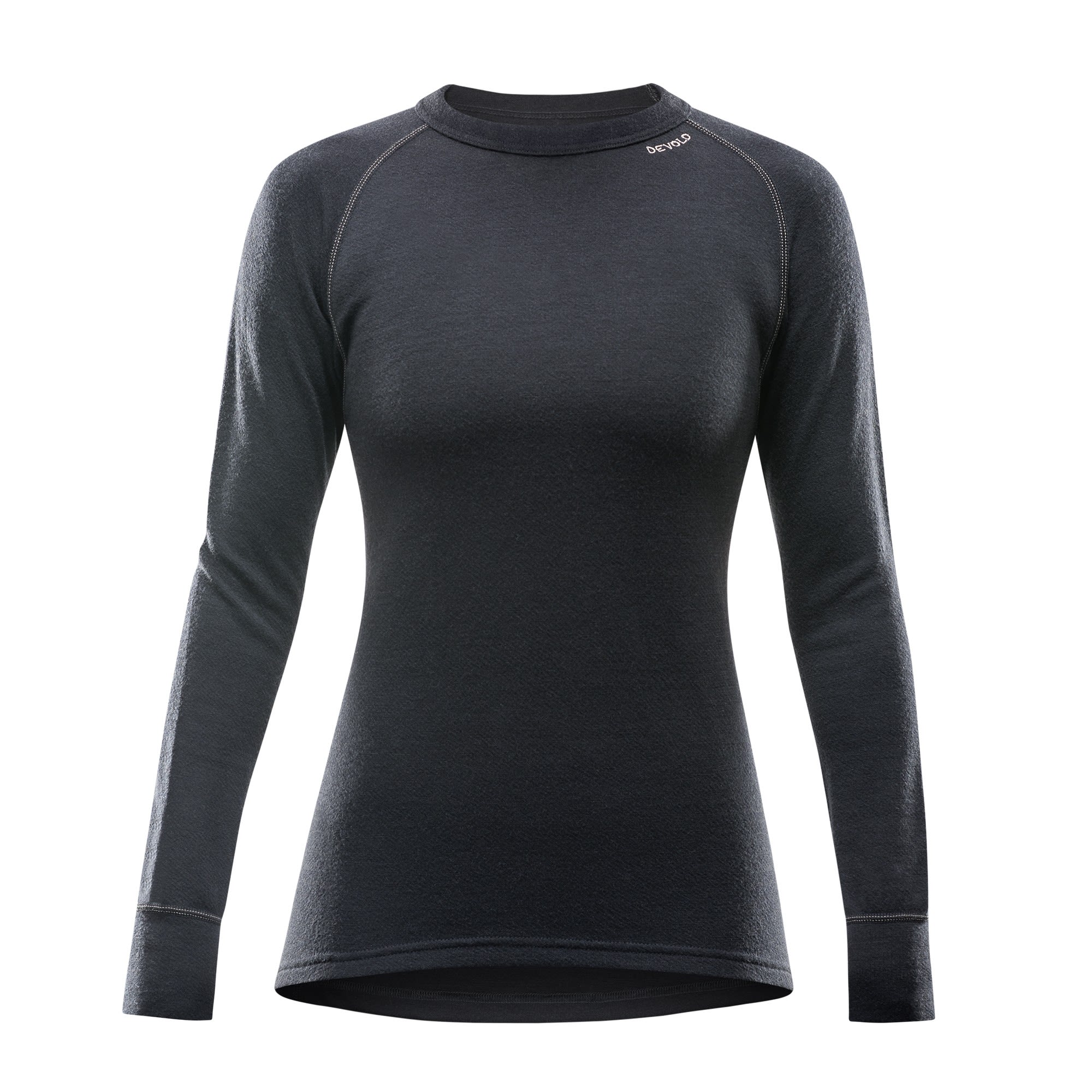 Devold Expedition Merino 235 Shirt Schwarz- Female Merino Langarm-Shirts- Grsse XS - Farbe Black