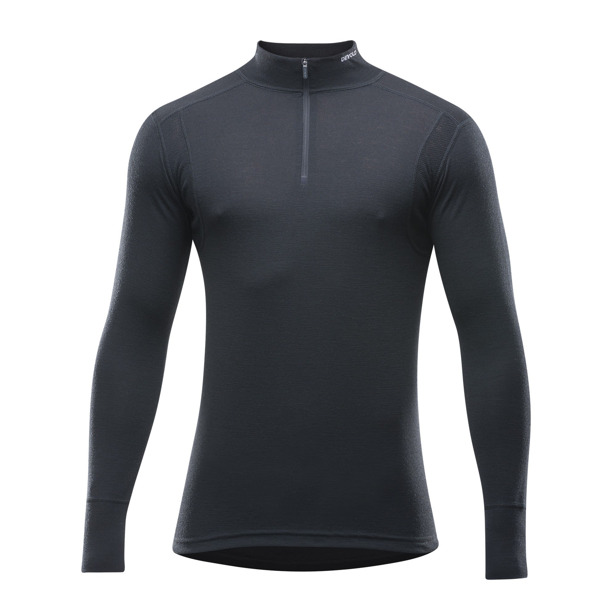 Devold Hiking MAN Half Zip Neck Schwarz- Male Merino Oberteile- Grsse S - Farbe Black