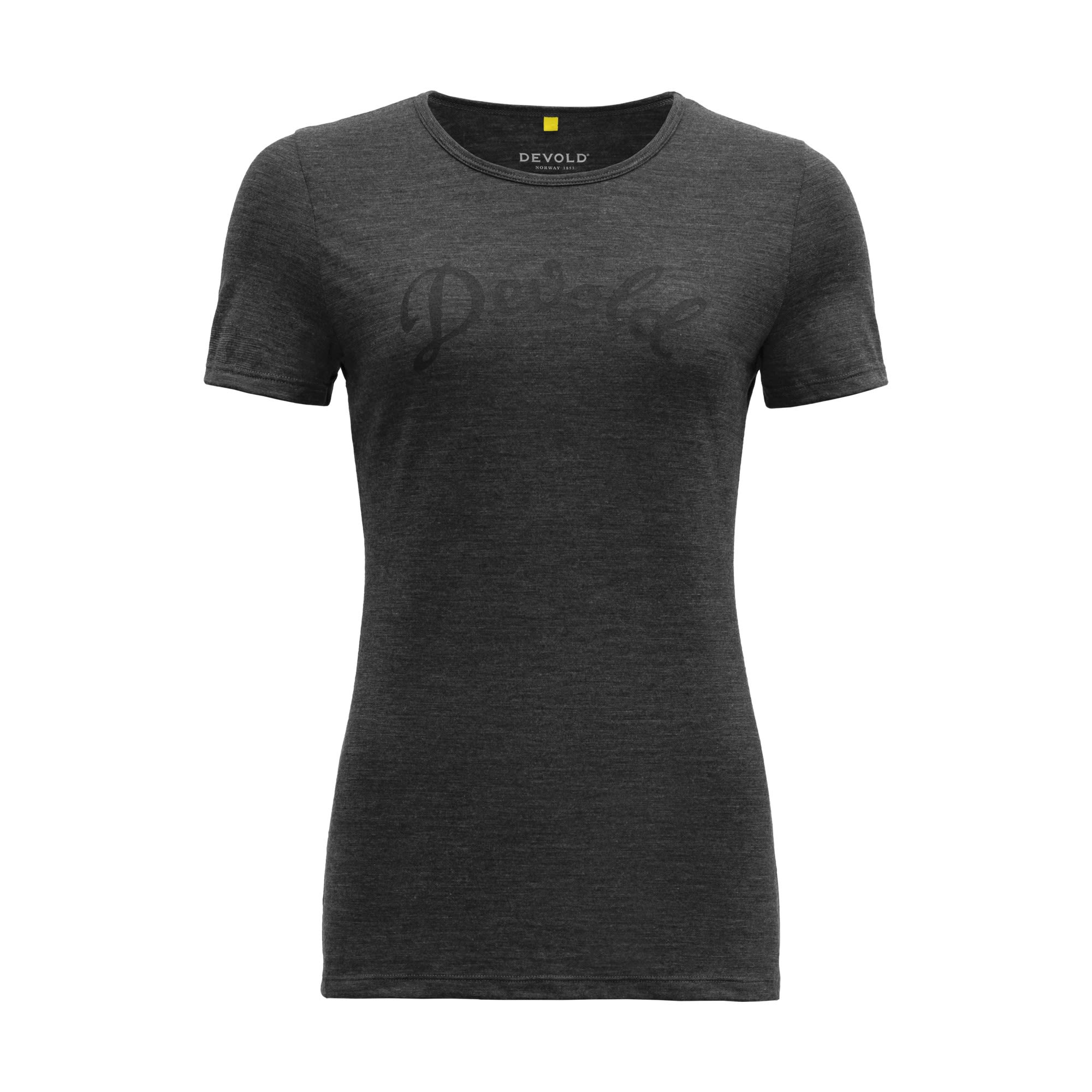 Devold Myrull Tee Grau- Female Merino Kurzarm-Shirts- Grsse S - Farbe Anthracite