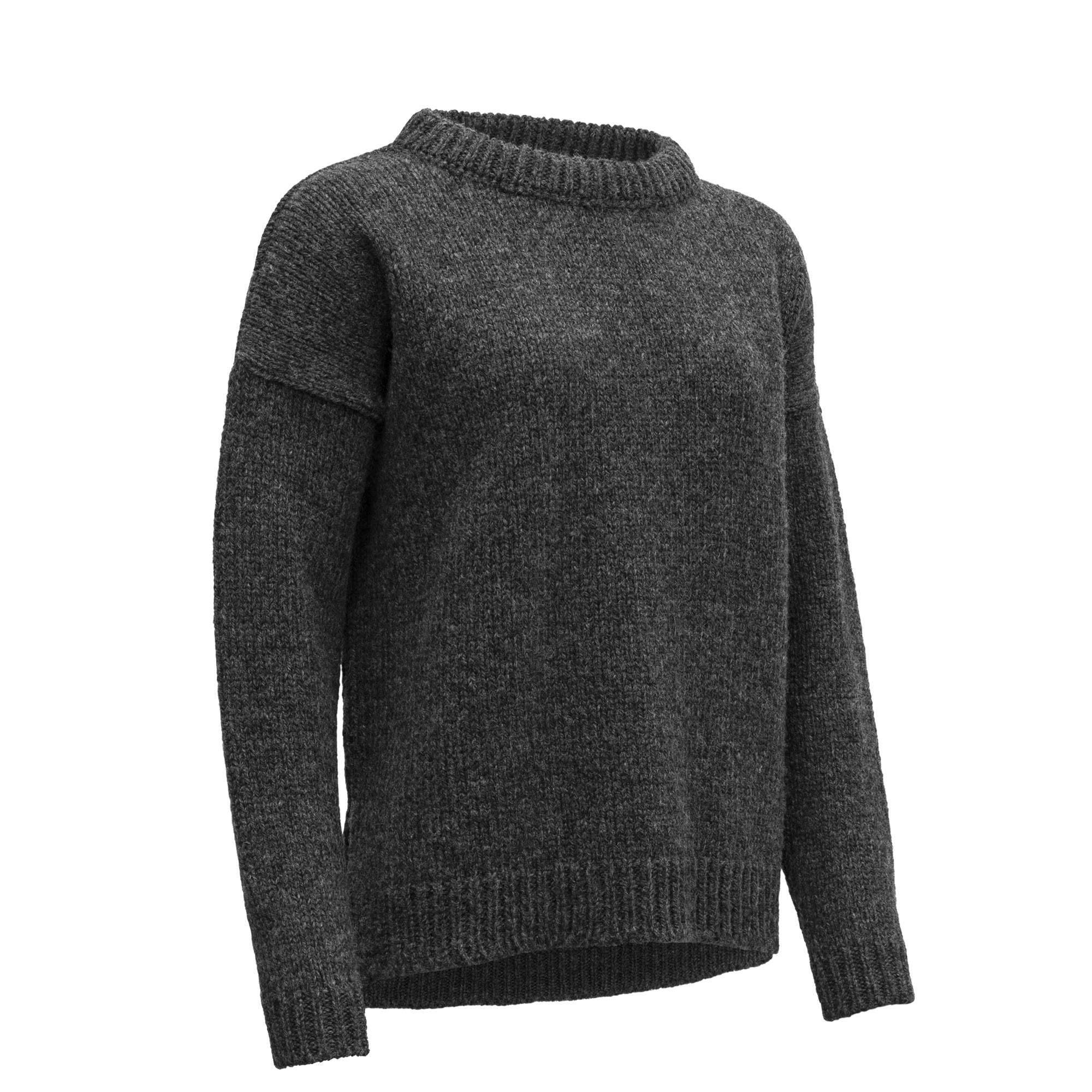 Devold Nansen Wool Sweater Grau- Female Pullover- Grsse XS - Farbe Anthracite