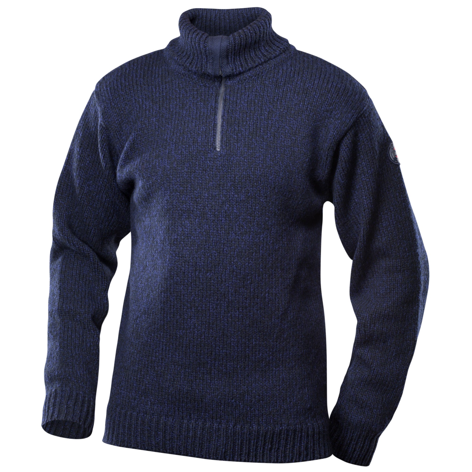 Devold Nansen Wool Zip Neck Blau- Pullover- Grsse XS - Farbe Dark Blue Melange