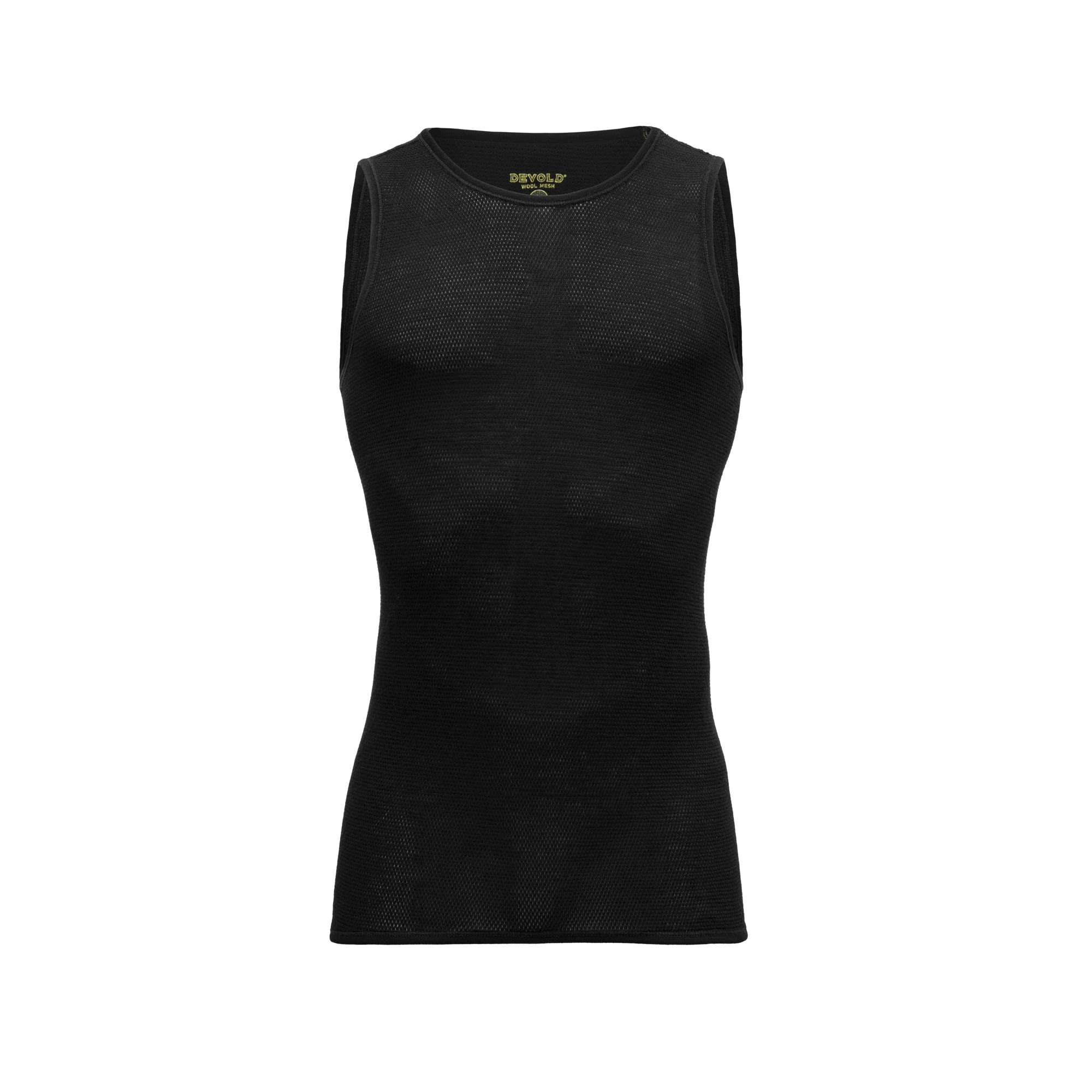 Devold Wool Mesh 190 Tank Schwarz- Male Merino Unterwsche- Grsse S - Farbe Caviar