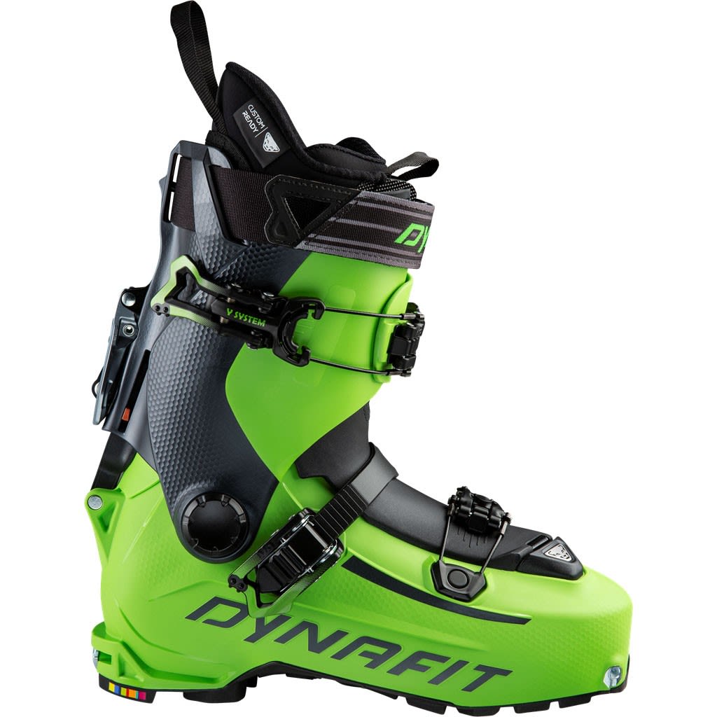 Dynafit Hoji PU Boot Grau - Grn- Male Touren-Skischuhe- Grsse EU 45 - Farbe Green Machine - Asphalt