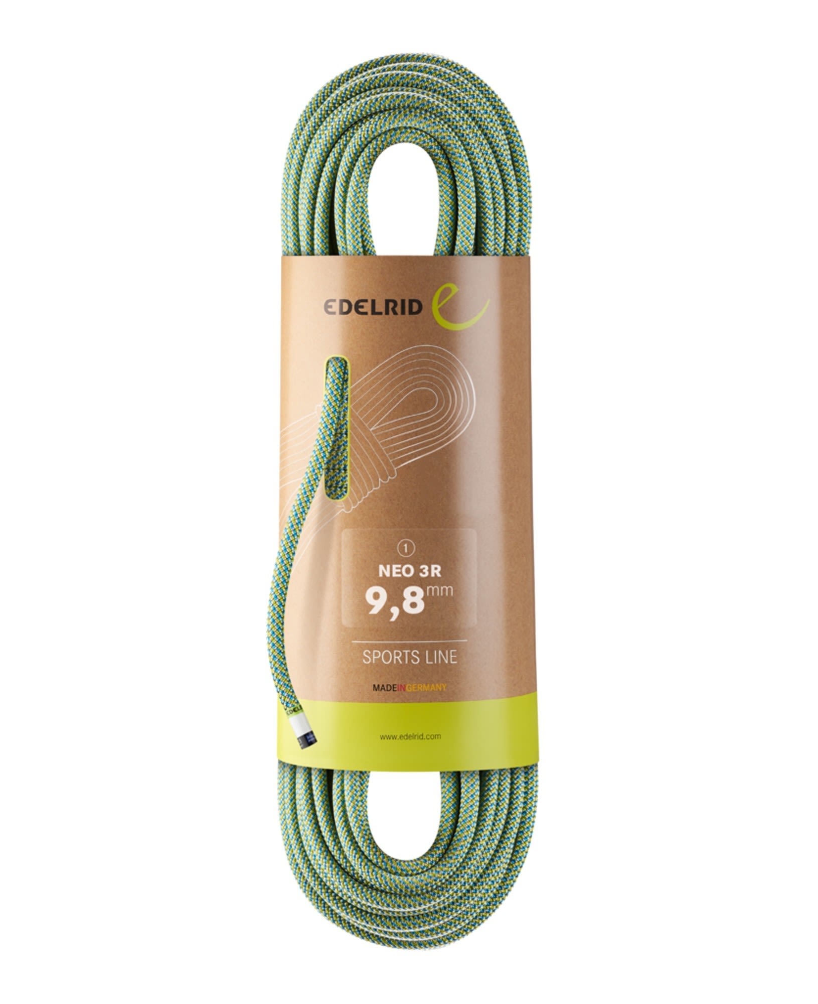 Edelrid Neo 3R 9-8Mm 80M Grn- Dynamische Seile- Grsse 80 m - Farbe Oasis - Icemint