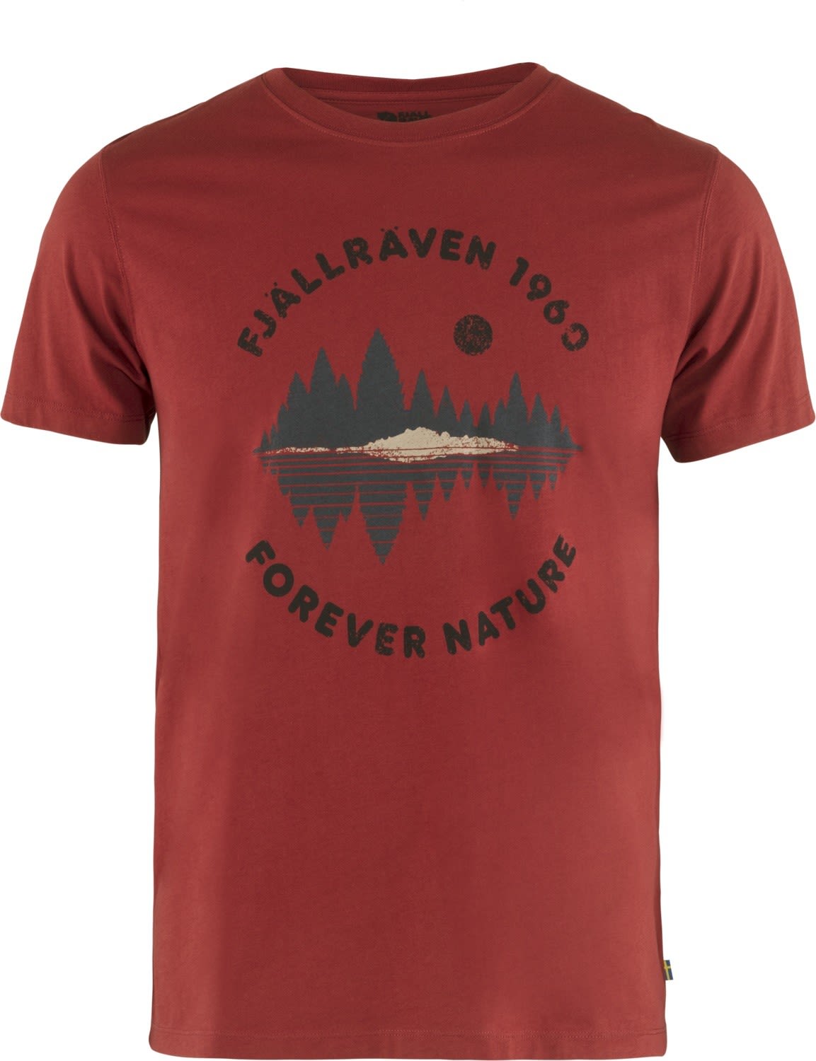 Fjllrven Forest Mirror T-Shirt Rot- Male T-Shirts- Grsse S - Farbe Deep Red