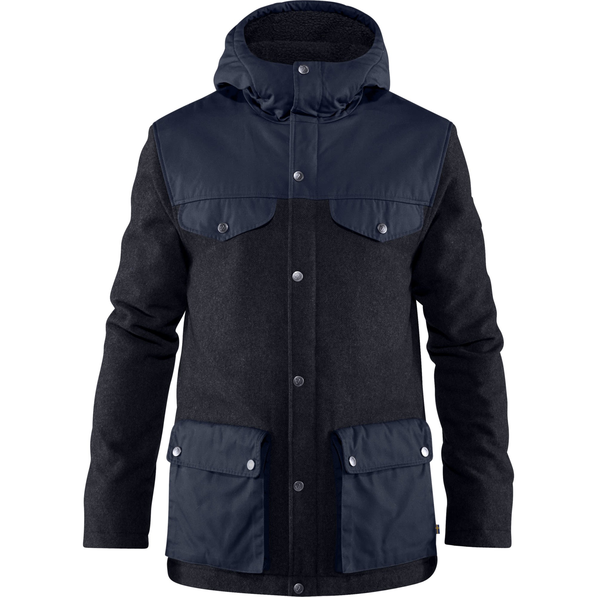 Fjllrven Greenland RE-Wool Jacket Blau- Male G-1000(R) Isolationsjacken- Grsse M - Farbe Night Sky