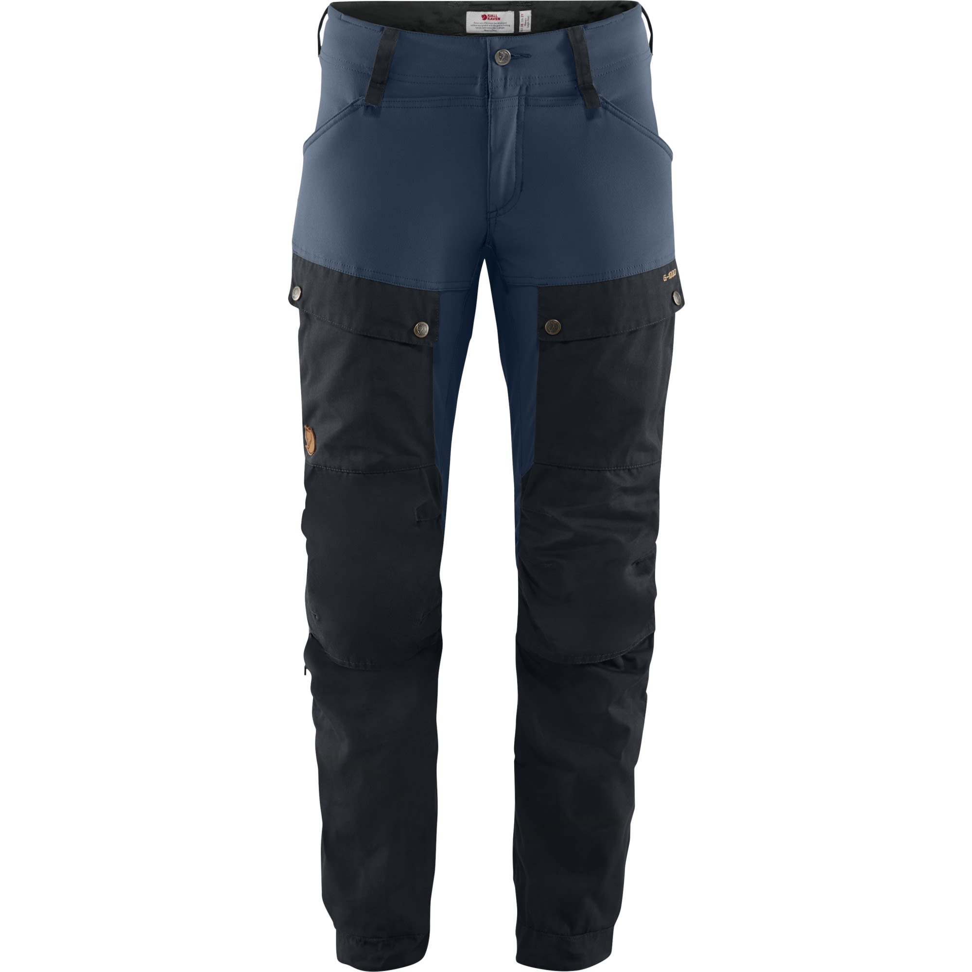 Fjllrven Keb Trousers Regular Blau- Female G-1000(R) Softshellhosen- Grsse 34 - Farbe Dark Navy - Uncle Blue