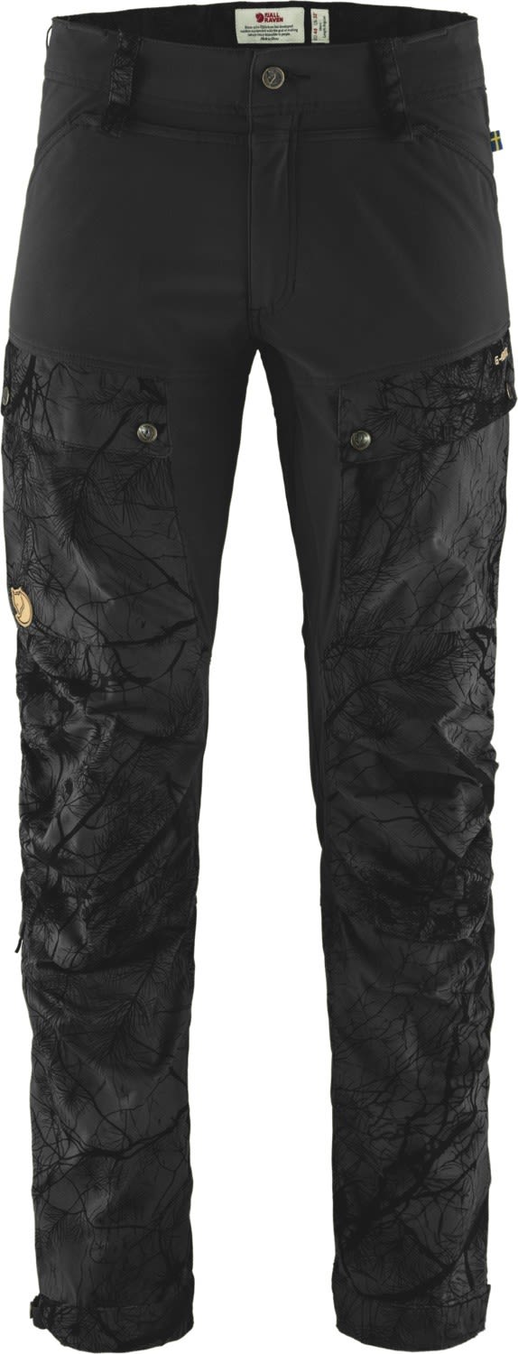 Fjllrven Keb Trousers Regular Schwarz- Male G-1000(R) Softshellhosen- Grsse 56 - Farbe Black Camo - Black