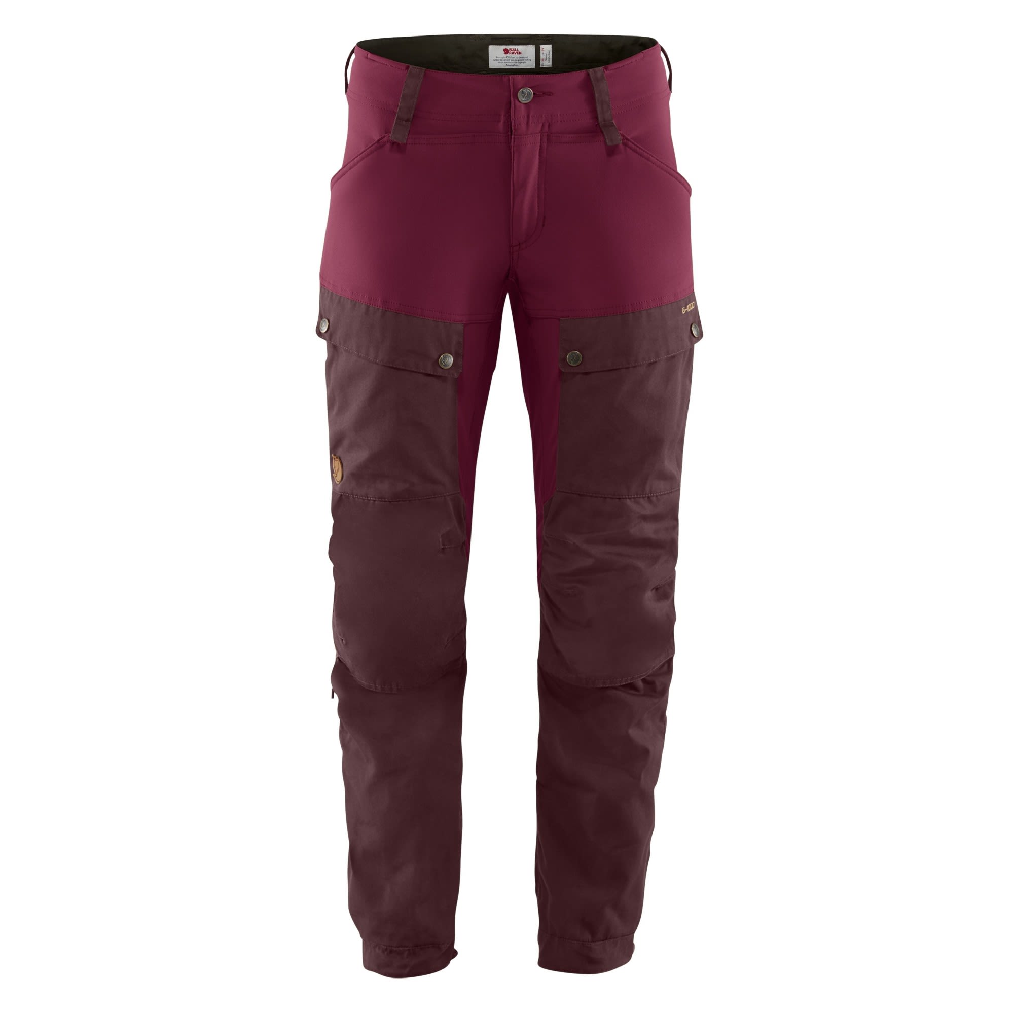 Fjllrven Keb Trousers Short Lila- Female G-1000(R) Softshellhosen- Grsse 32 - Farbe Dark Garnet - Plum