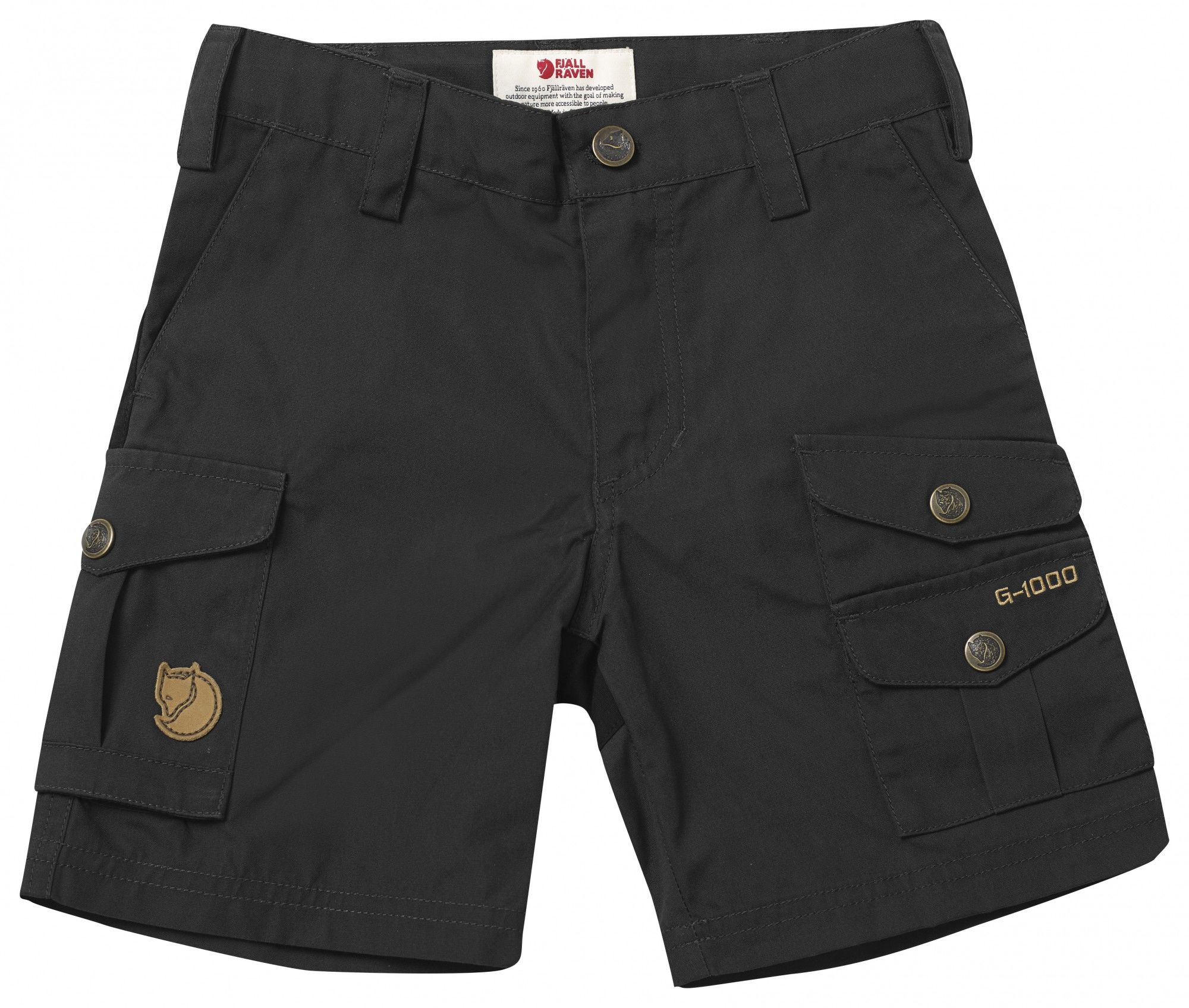 Fjllrven Kids Vidda Shorts Grau- G-1000(R) Shorts- Grsse 116 - Farbe Dark Grey