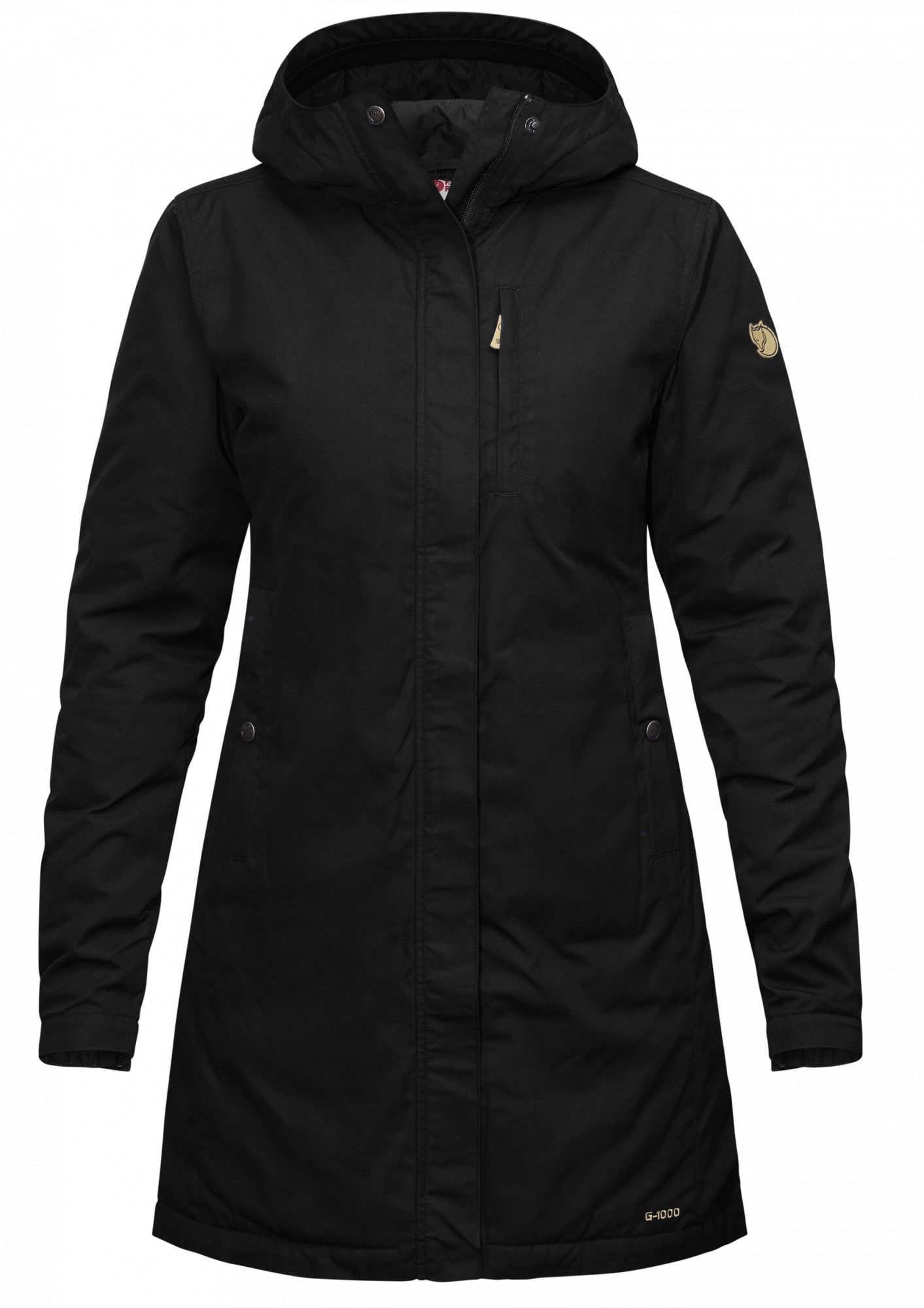 Fjllrven Kiruna Padded Parka Schwarz- Female G-1000(R) Freizeitmntel- Grsse XS - Farbe Black