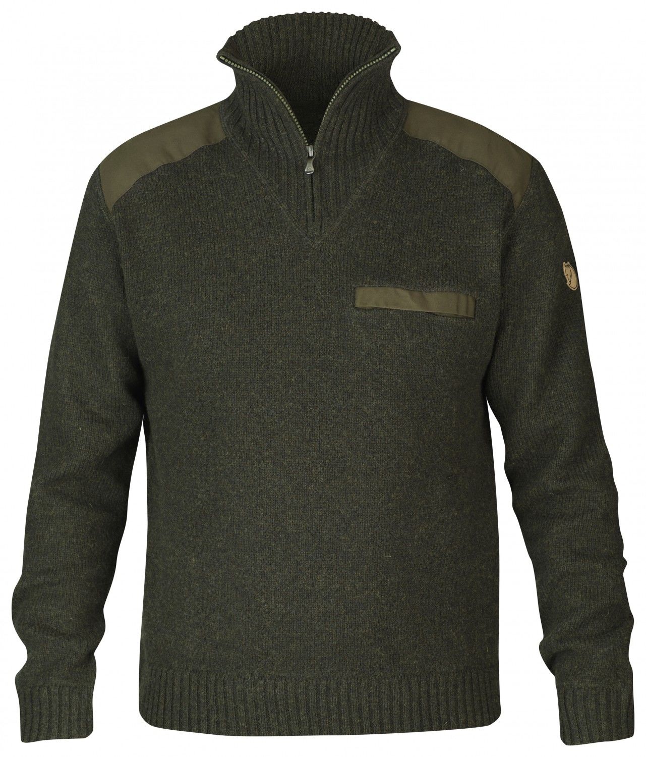 Fjllrven Koster Sweater Grn- Male G-1000(R) Freizeitpullover- Grsse L - Farbe Dark Olive