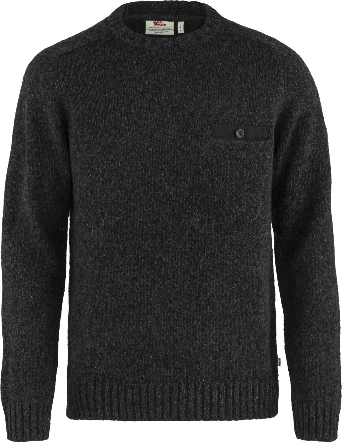 Fjllrven Lada Round Neck Sweater Schwarz- Male G-1000(R) Freizeitpullover- Grsse S - Farbe Black