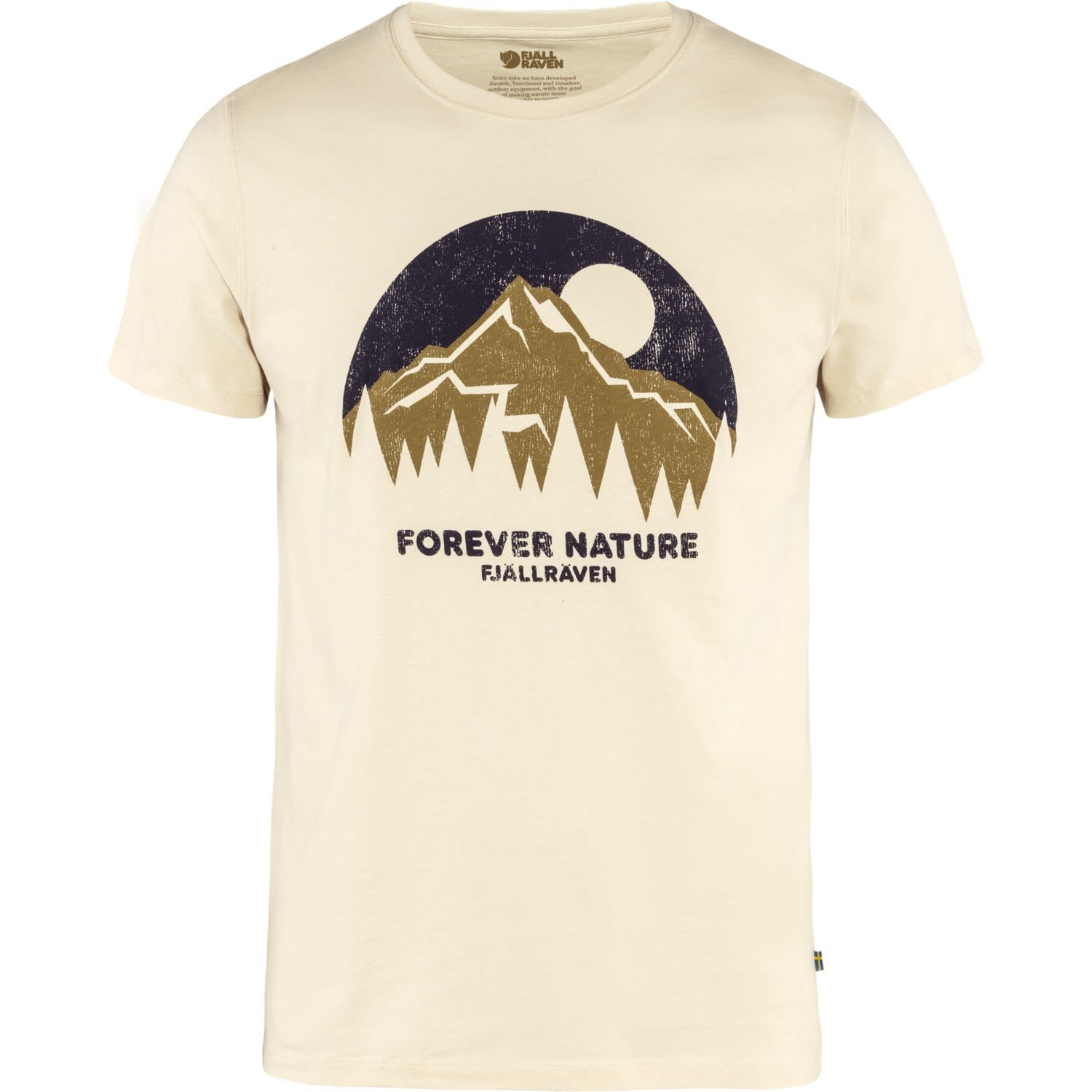 Fjllrven Nature T-Shirt Beige- Male T-Shirts- Grsse S - Farbe Chalk White