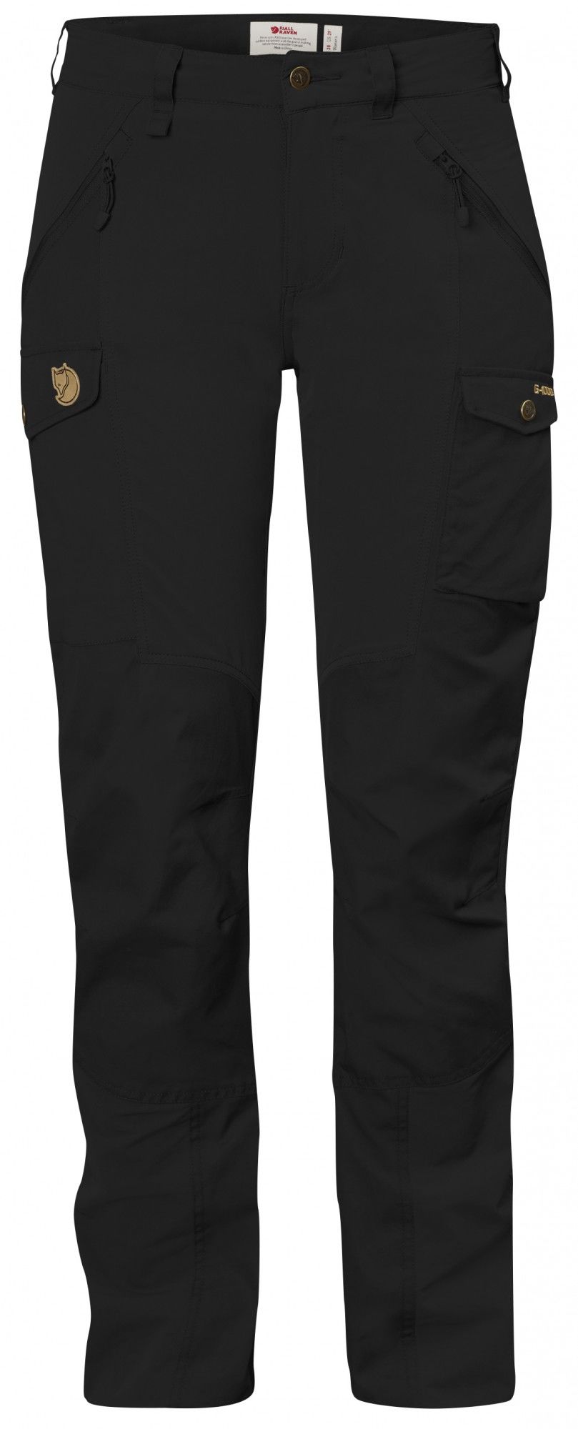 Fjllrven Nikka Trousers Curved Schwarz- Female G-1000(R) Hosen- Grsse 34 - Farbe Black