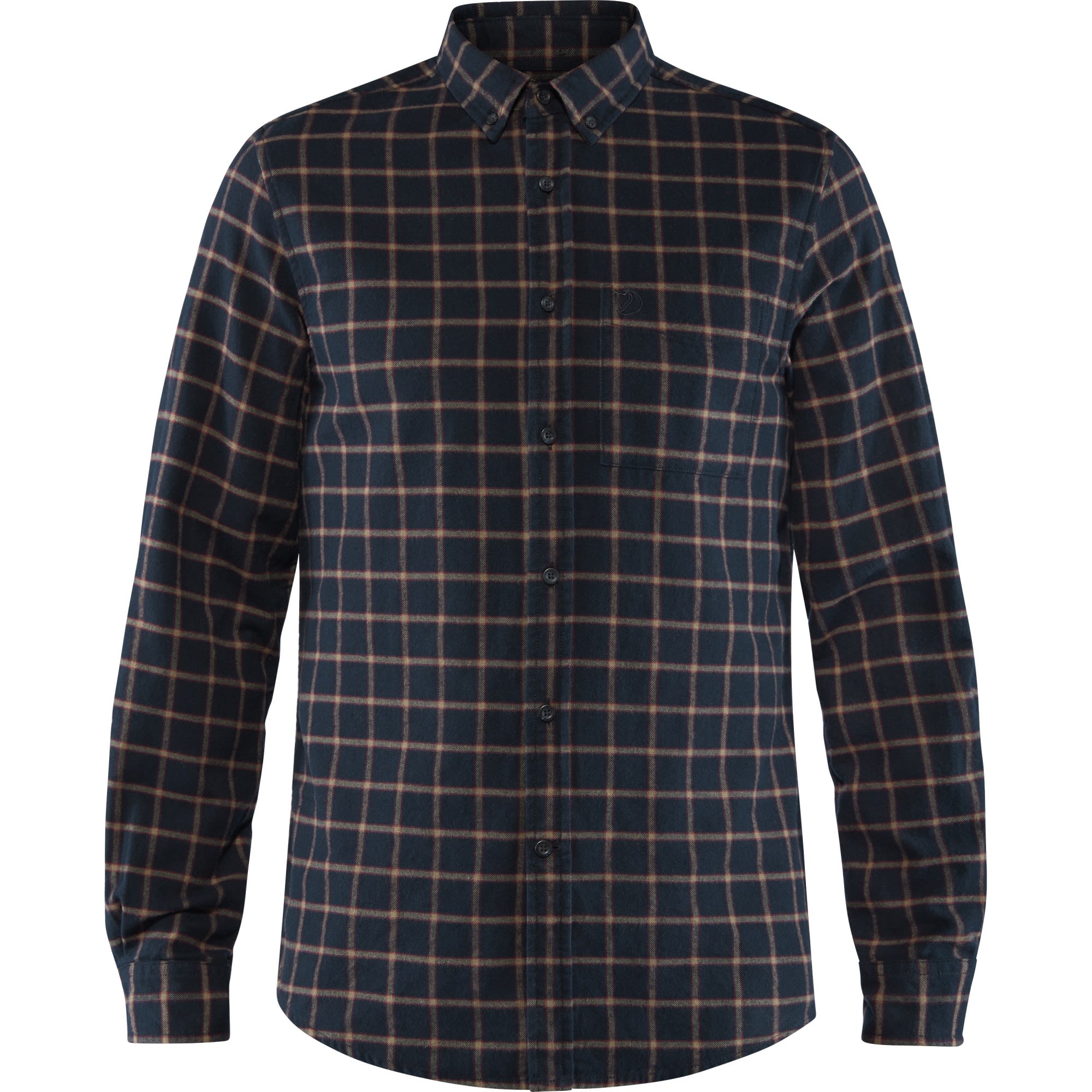 Fjllrven vik Flannel Shirt Kariert - Blau- Male Hemden- Grsse S - Farbe Dark Navy