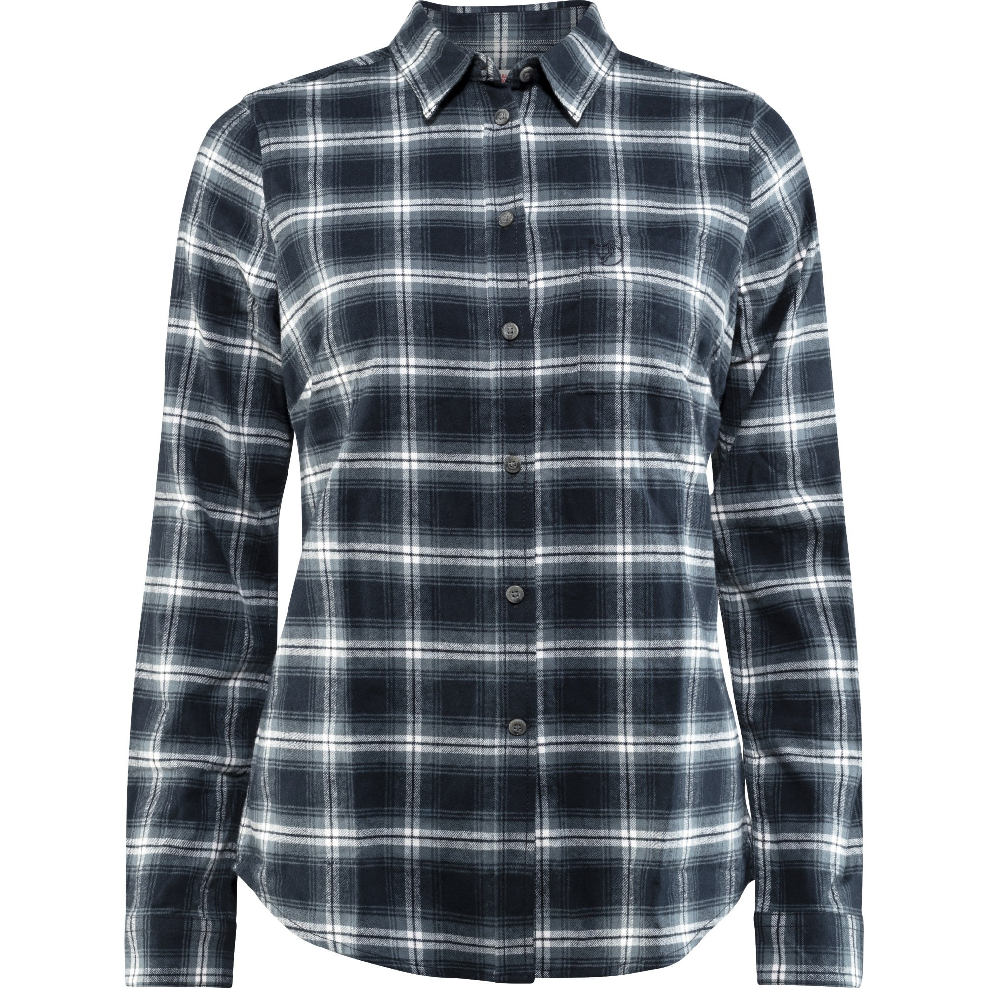 Fjllrven vik Flannel Shirt Long-Sleeve Kariert - Blau- Female Langarm-Blusen- Grsse XXS - Farbe Dark Navy