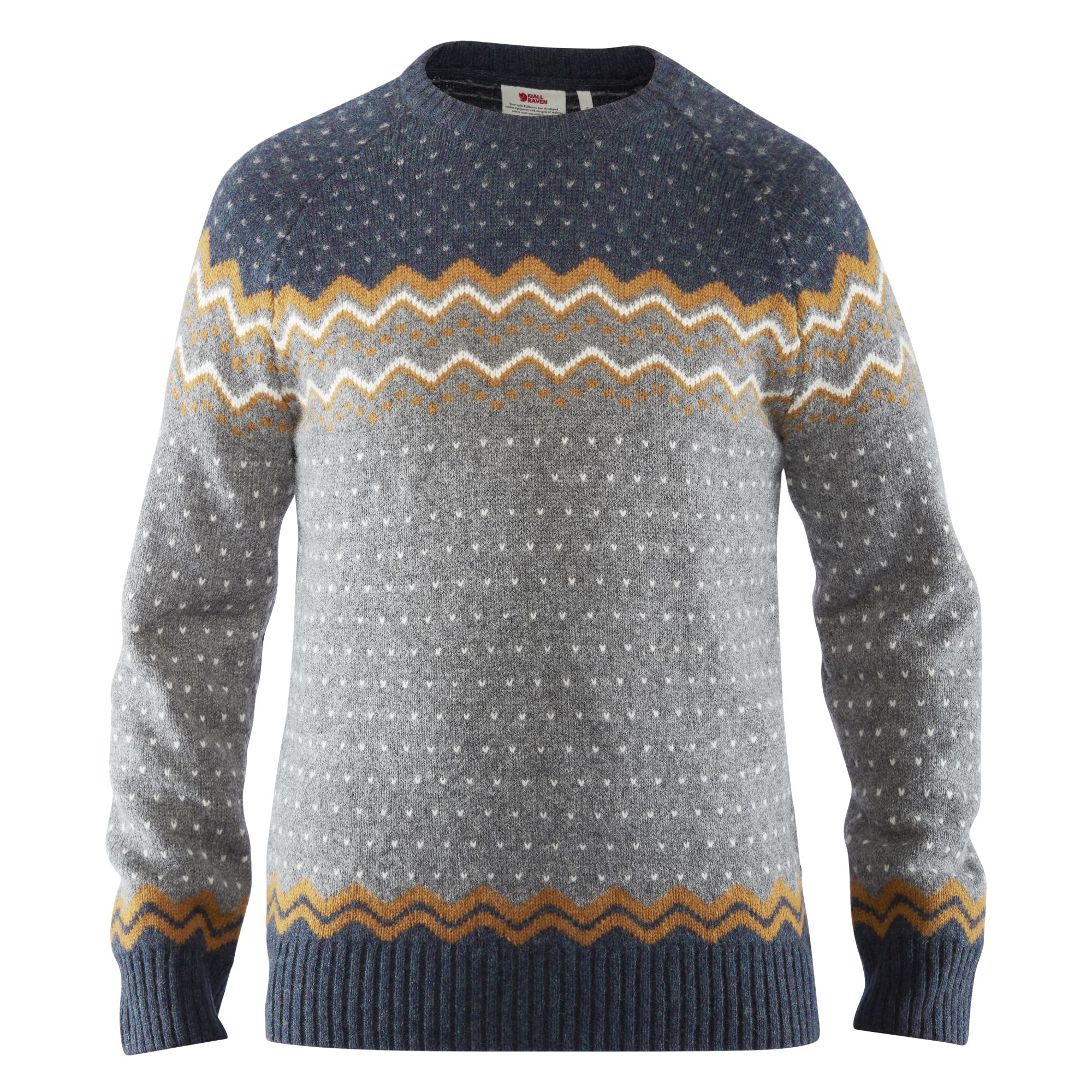 Fjllrven vik Knit Sweater Grau- Male Daunen Freizeitpullover- Grsse XL - Farbe Acorn