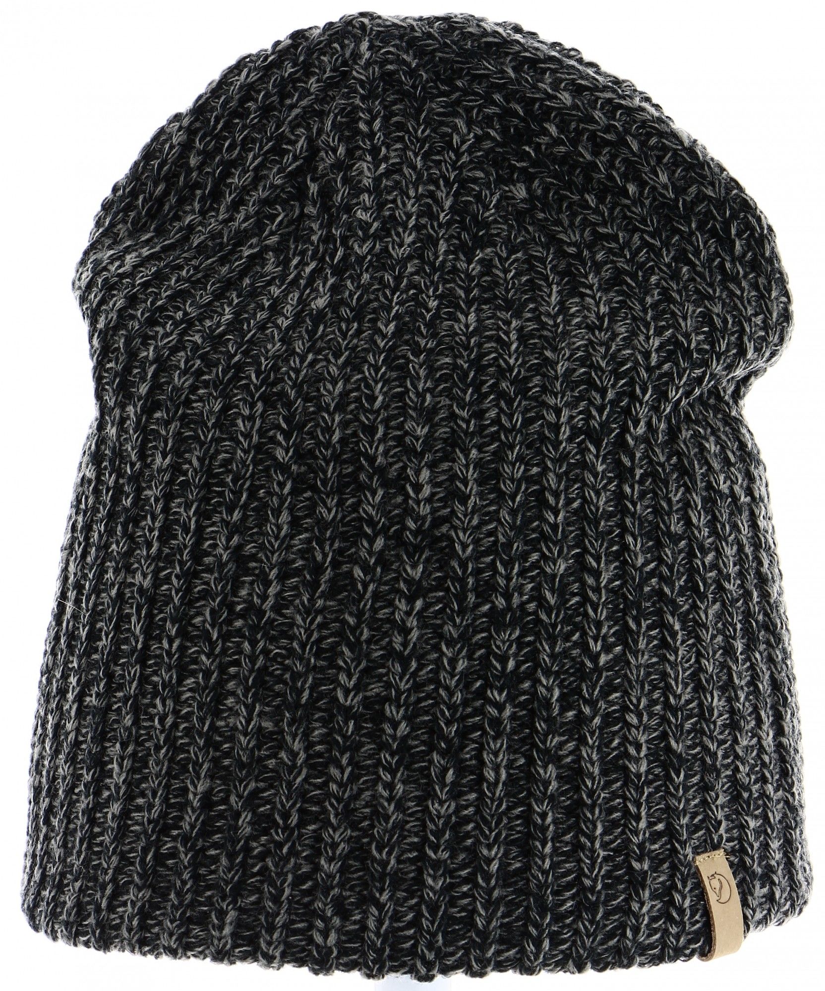 Fjllrven vik Melange Beanie Schwarz- Kopfbedeckungen- Grsse One Size - Farbe Black