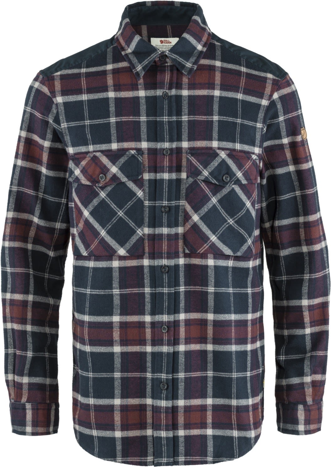 Fjllrven vik Twill Shirt Kariert - Blau- Male G-1000(R) Hemden- Grsse S - Farbe Dark Navy - Dark Garnet