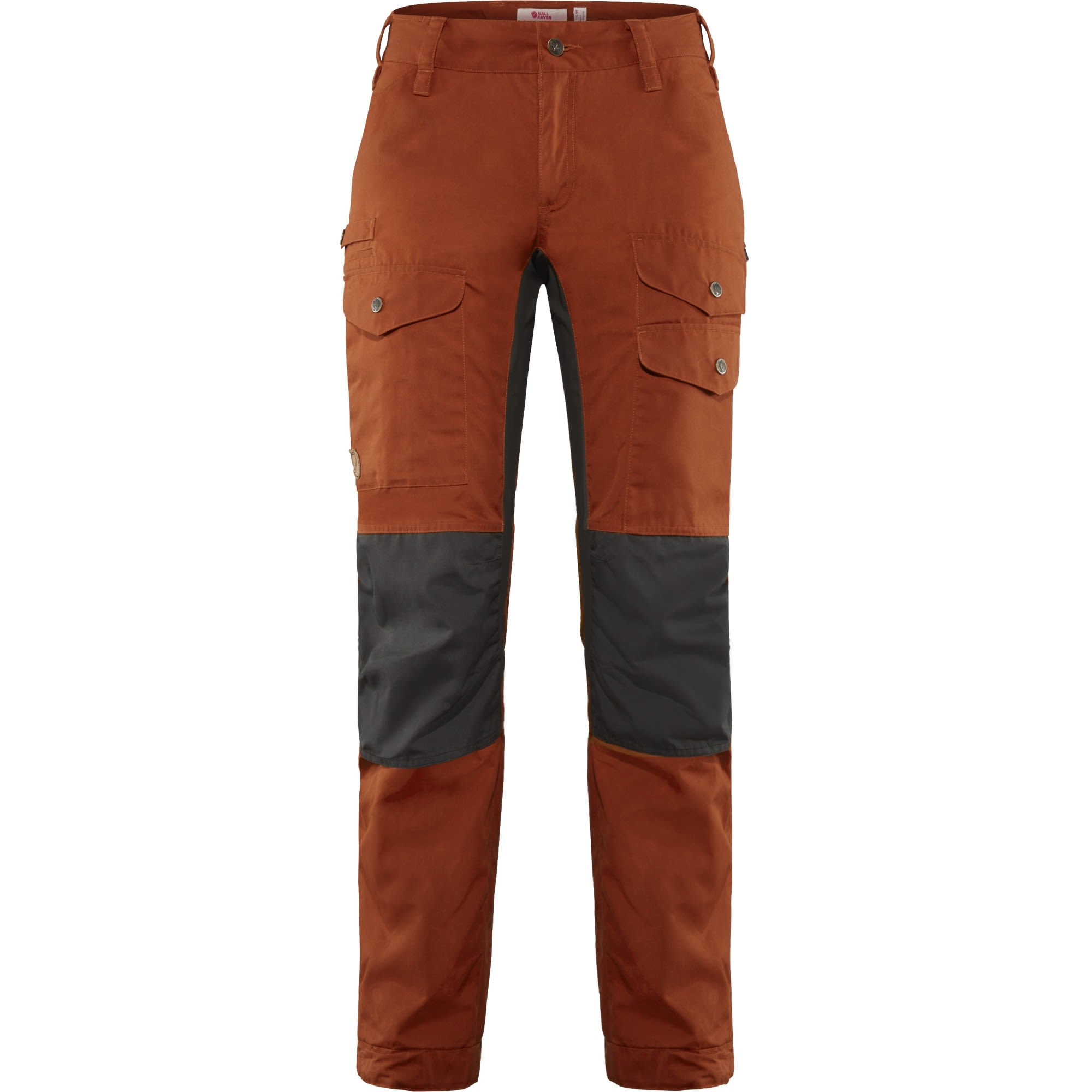 Fjllrven Vidda Pro Ventilated Trousers Regular Colorblock - Grau - Orange- Female G-1000(R) Softshellhosen- Grsse 40 - Farbe Autumn Leaf - Stone Grey