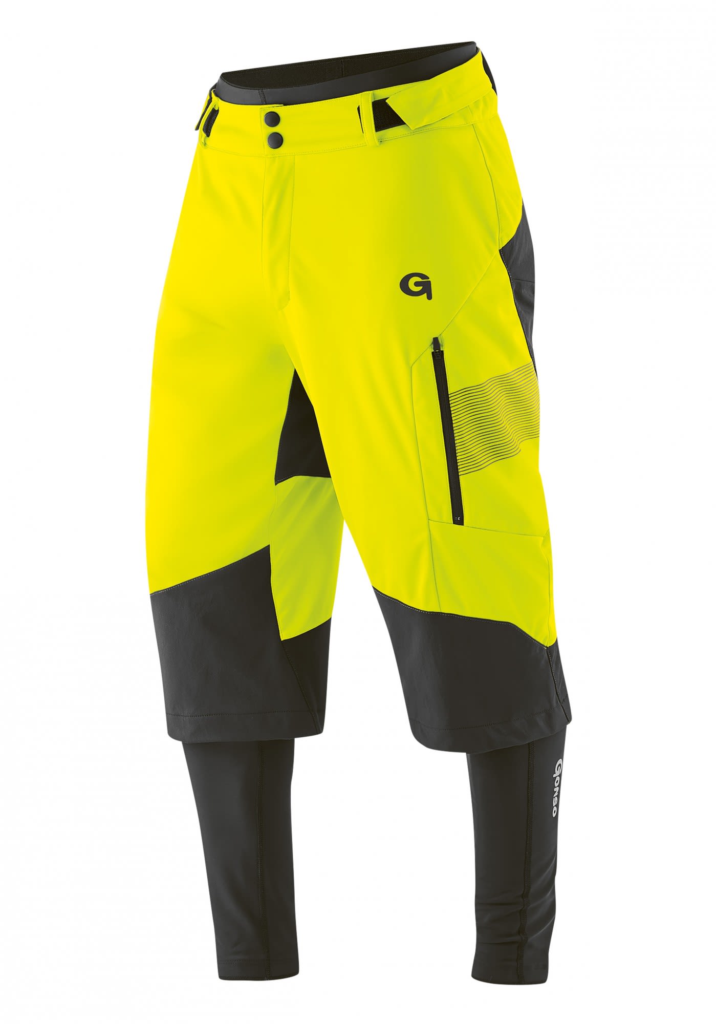 Gonso Sirac bergrsse Gelb- Male Softshellhosen- Grsse 3XL - Farbe Safety Yellow