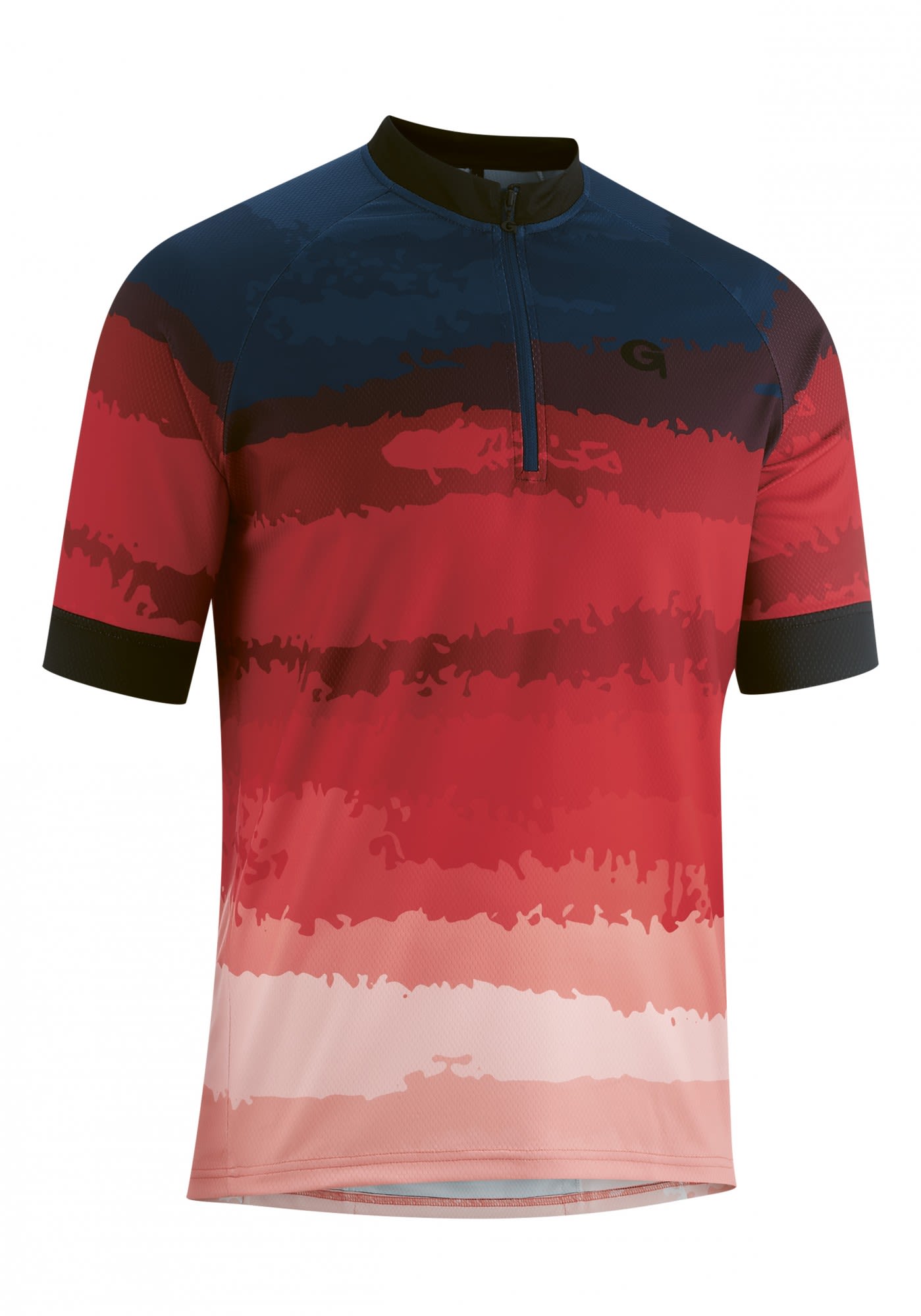 Gonso Stenar Colorblock - Rot- Male Kurzarm-Shirts- Grsse S - Farbe Insignia Blue