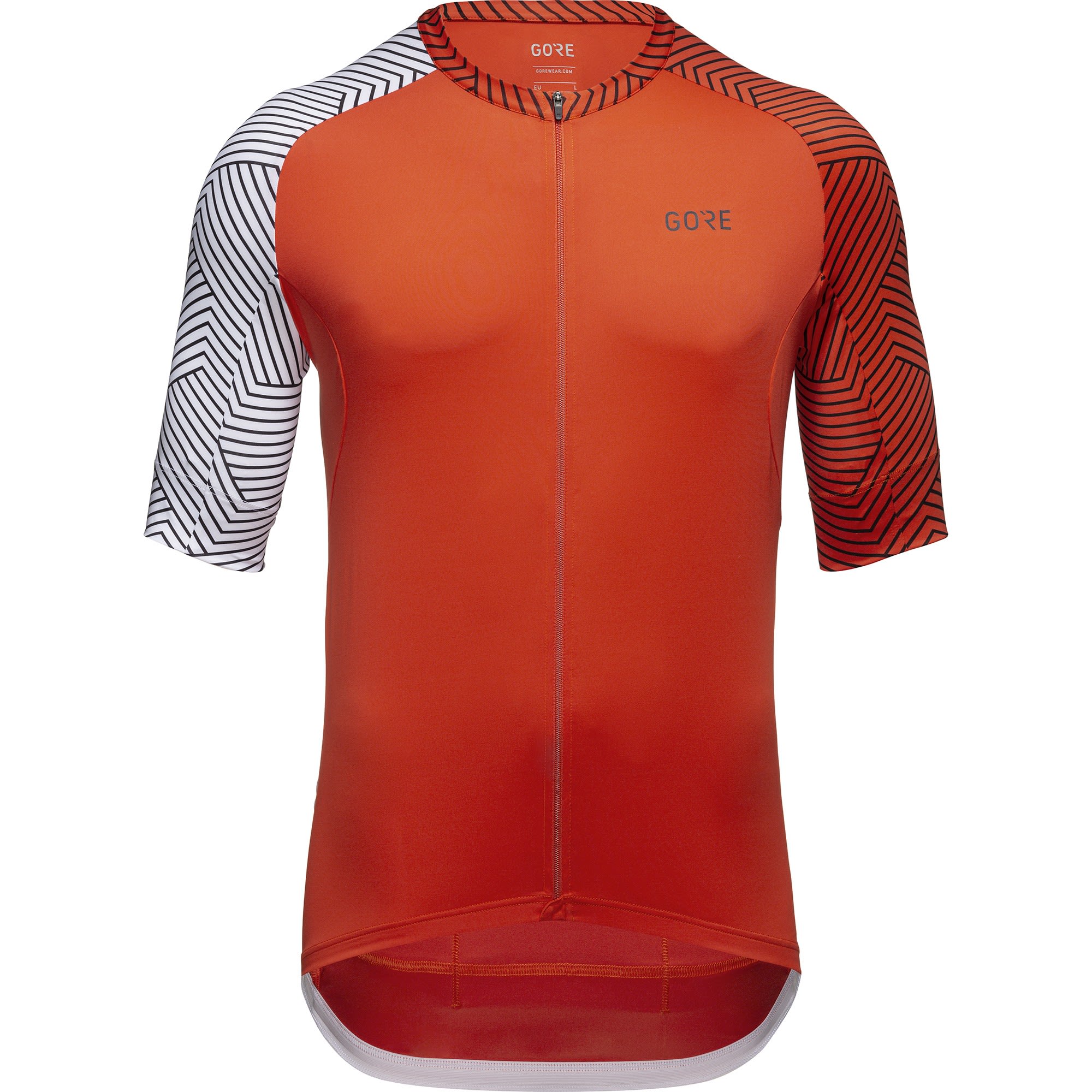 Gore C5 Jersey Orange- Male Kurzarm-Shirts- Grsse M - Farbe Fireball - White