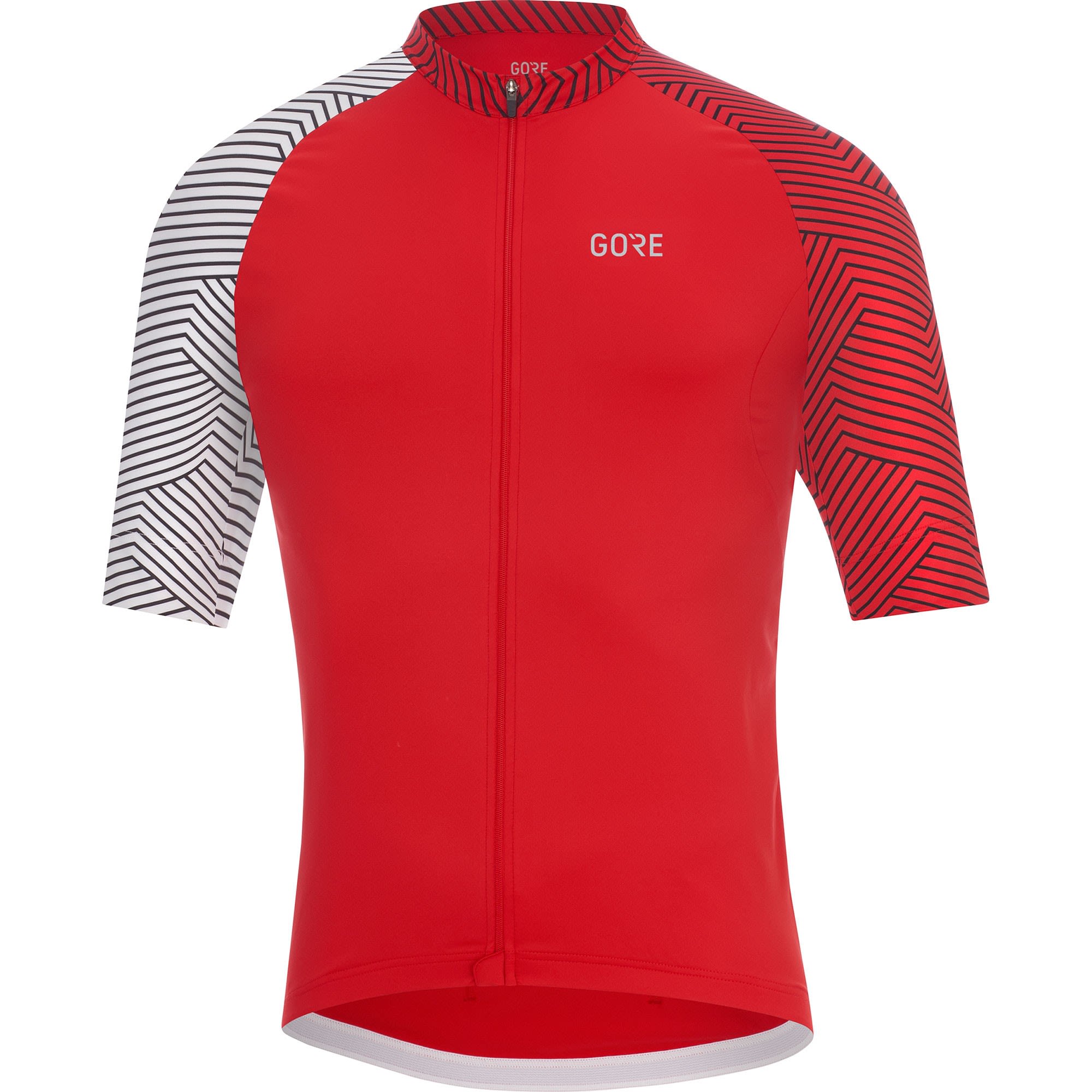 Gore C5 Jersey Rot- Male Kurzarm-Shirts- Grsse S - Farbe Red - White