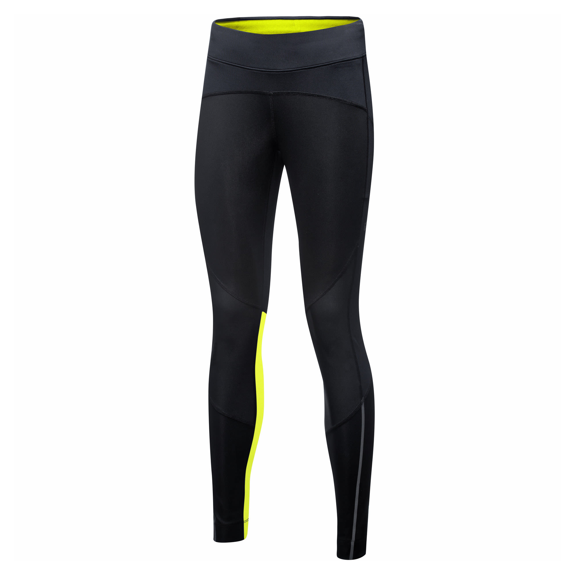 Gore R5 Gore-Tex Infinium Tights Schwarz- Female Gore-Tex(R) Tights- Grsse 36 - Farbe Black - Neon Yellow