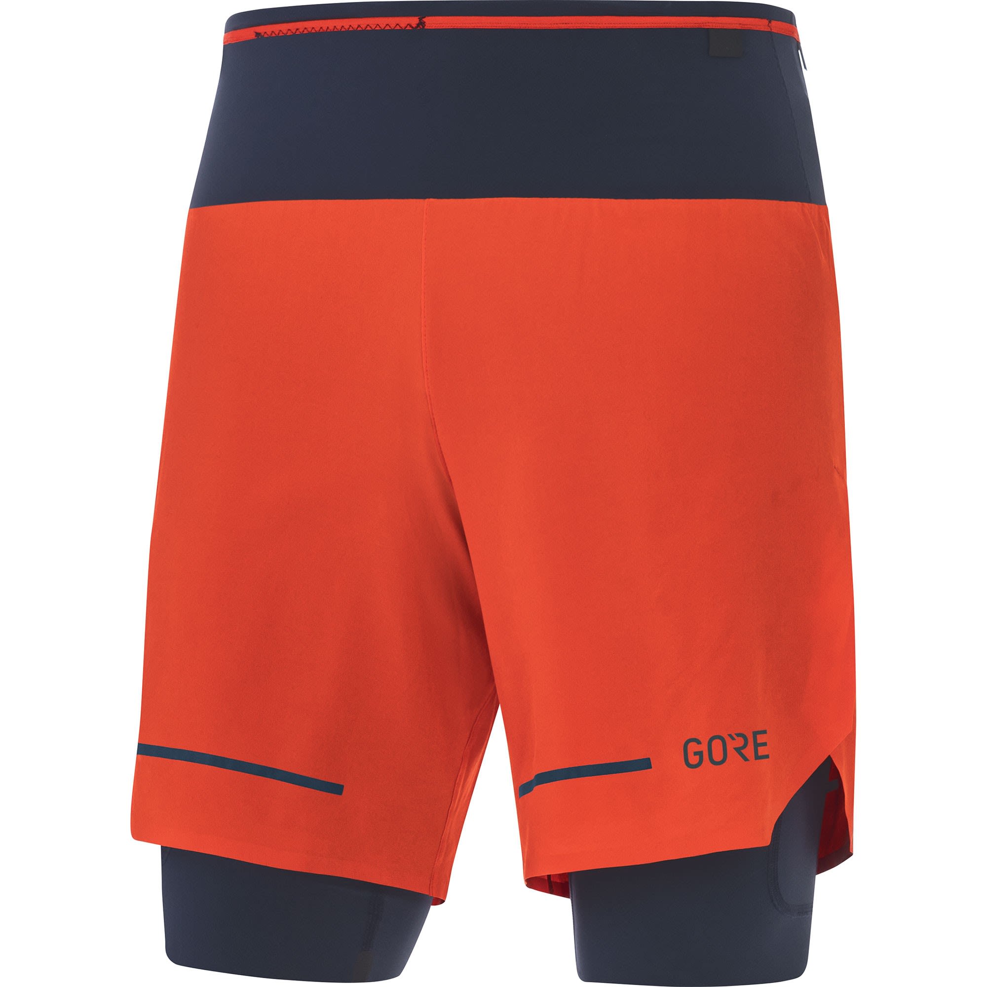 Gore Ultimate 2in1 Shorts Blau- Male Tights- Grsse L - Farbe Fireball - Orbit Blue