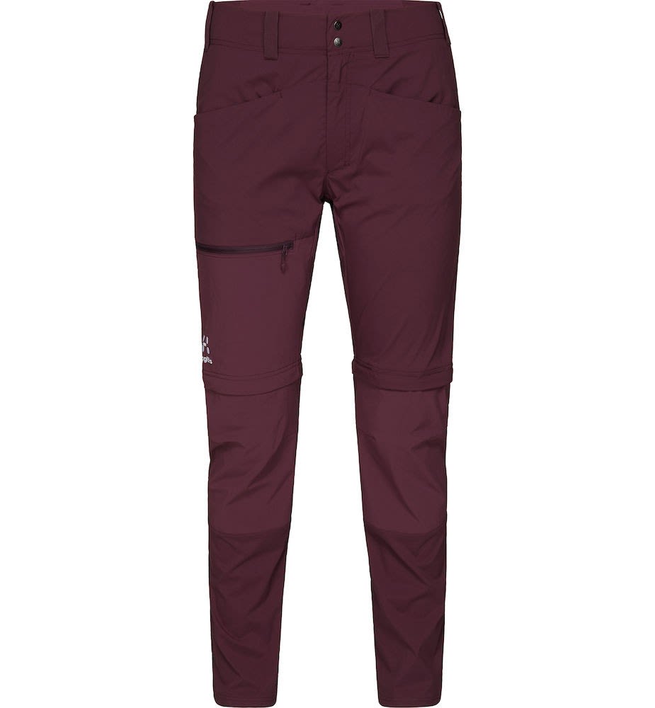 Haglfs Lite Slim Zip-Off Pant Lila- Female Softshellhosen- Grsse 38 - Regular - Farbe Aubergine unter Hagloefs