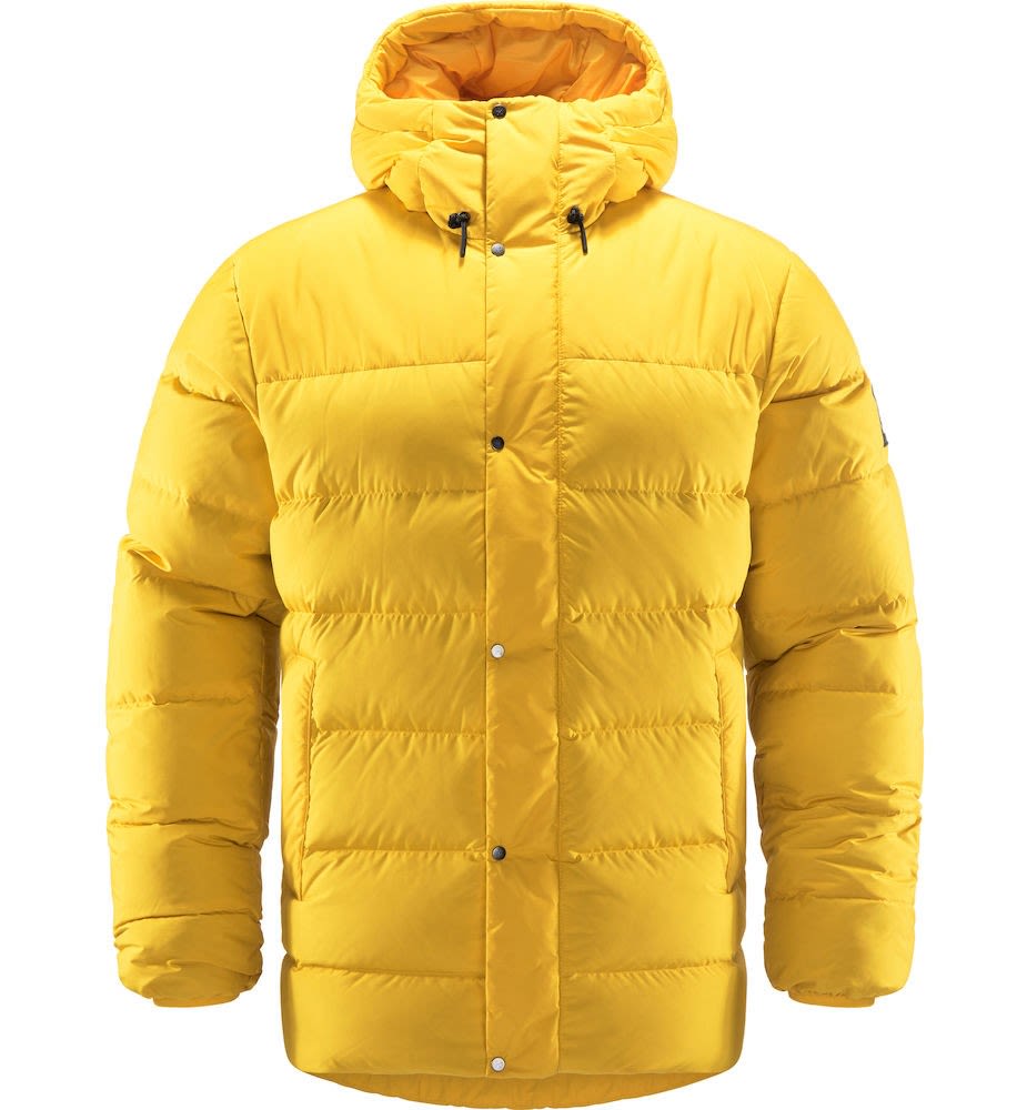 Haglfs NS Down Jacket Gelb- Male Daunen Anoraks- Grsse S - Farbe Pumpkin Yellow unter Hagloefs