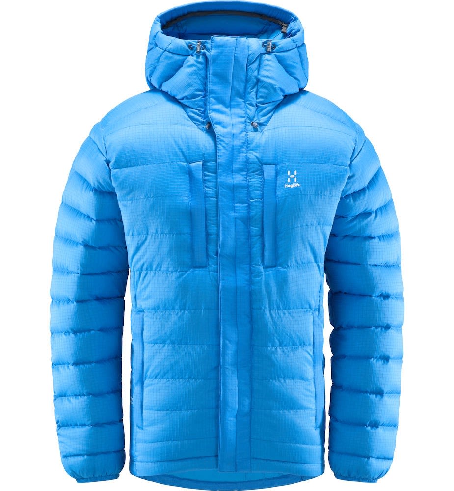 Haglfs Reliable Down Hood Blau- Male Daunen Ponchos und Capes- Grsse S - Farbe Nordic Blue unter Hagloefs