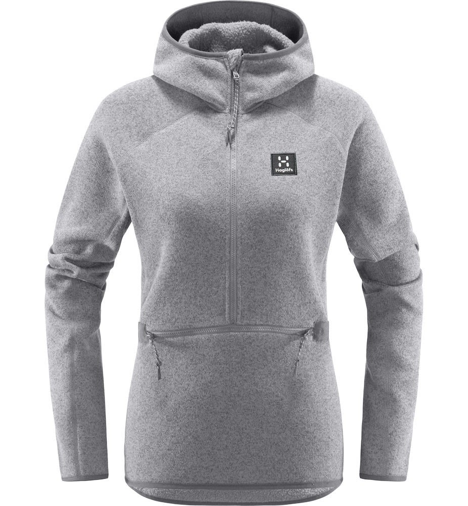 Haglfs Risberg 1-2 Zip Grau- Female Fleece- und Powerstretch-Pullover- Grsse M - Farbe Concrete unter Hagloefs