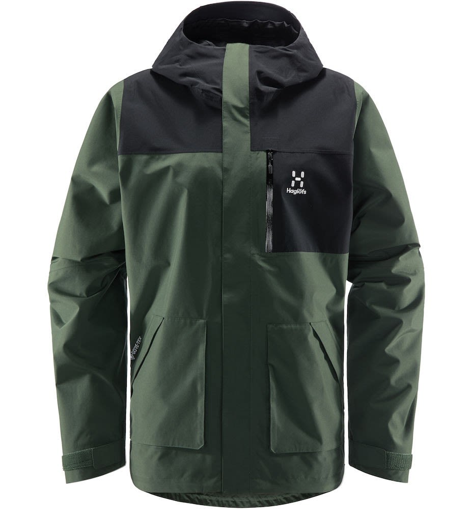 Haglfs Vide Gtx(R)(R) Jacket Colorblock - Grn - Schwarz- Male Gore-Tex(R) Anoraks- Grsse S - Farbe Fjell Green - True Black