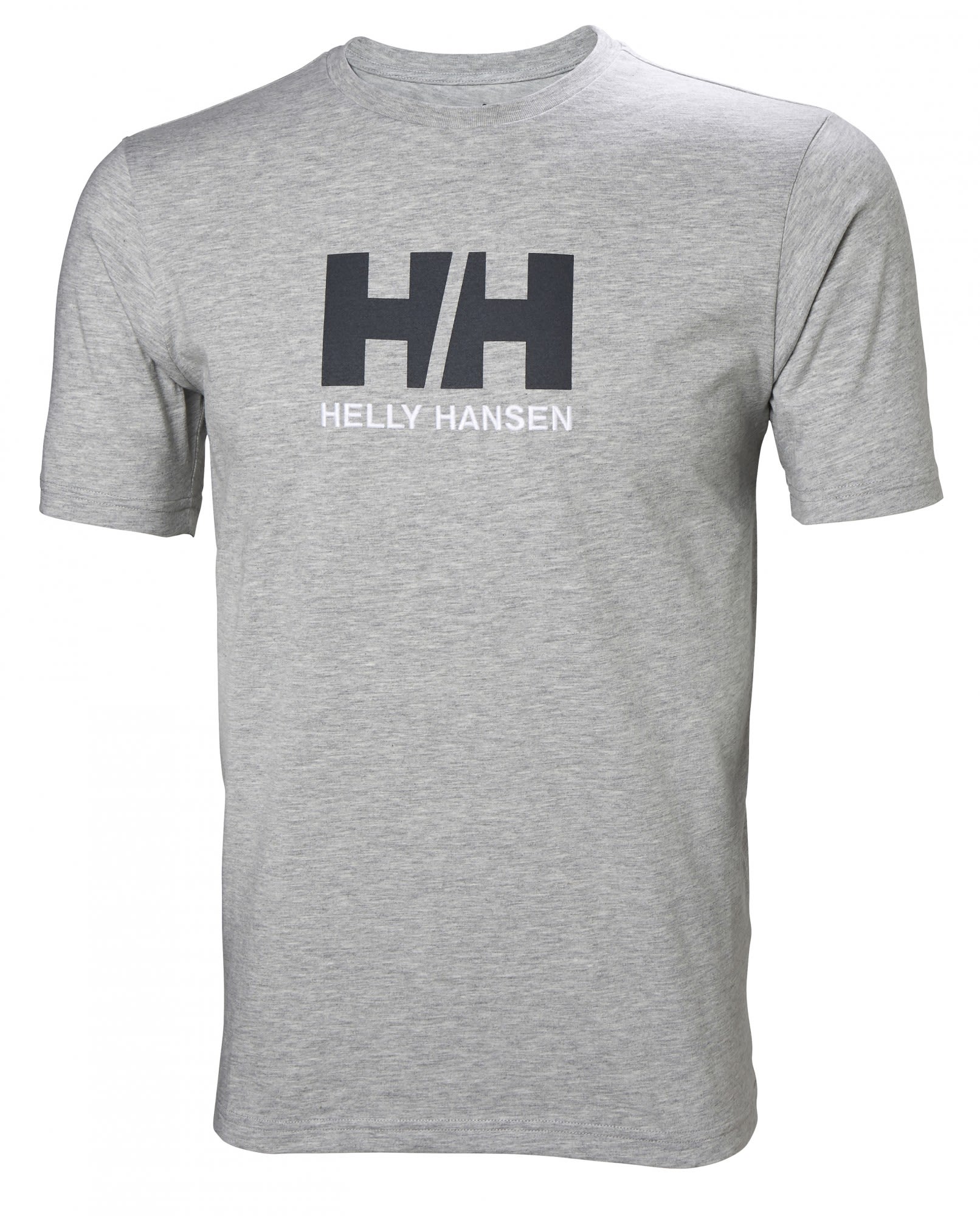 Helly Hansen HH Logo T-Shirt Grau- Male Kurzarm-Shirts- Grsse S - Farbe Grey Melange