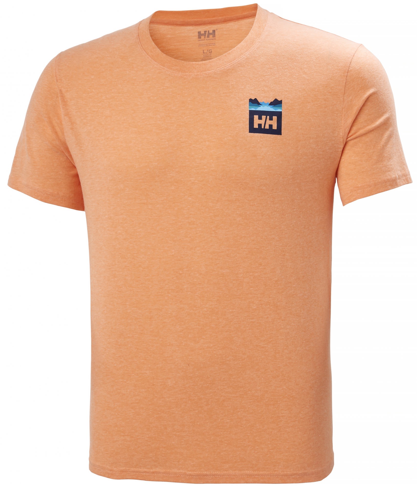 Helly Hansen Nord Graphic HH T-Shirt Orange- Male T-Shirts- Grsse XXL - Farbe Watermelon Melange