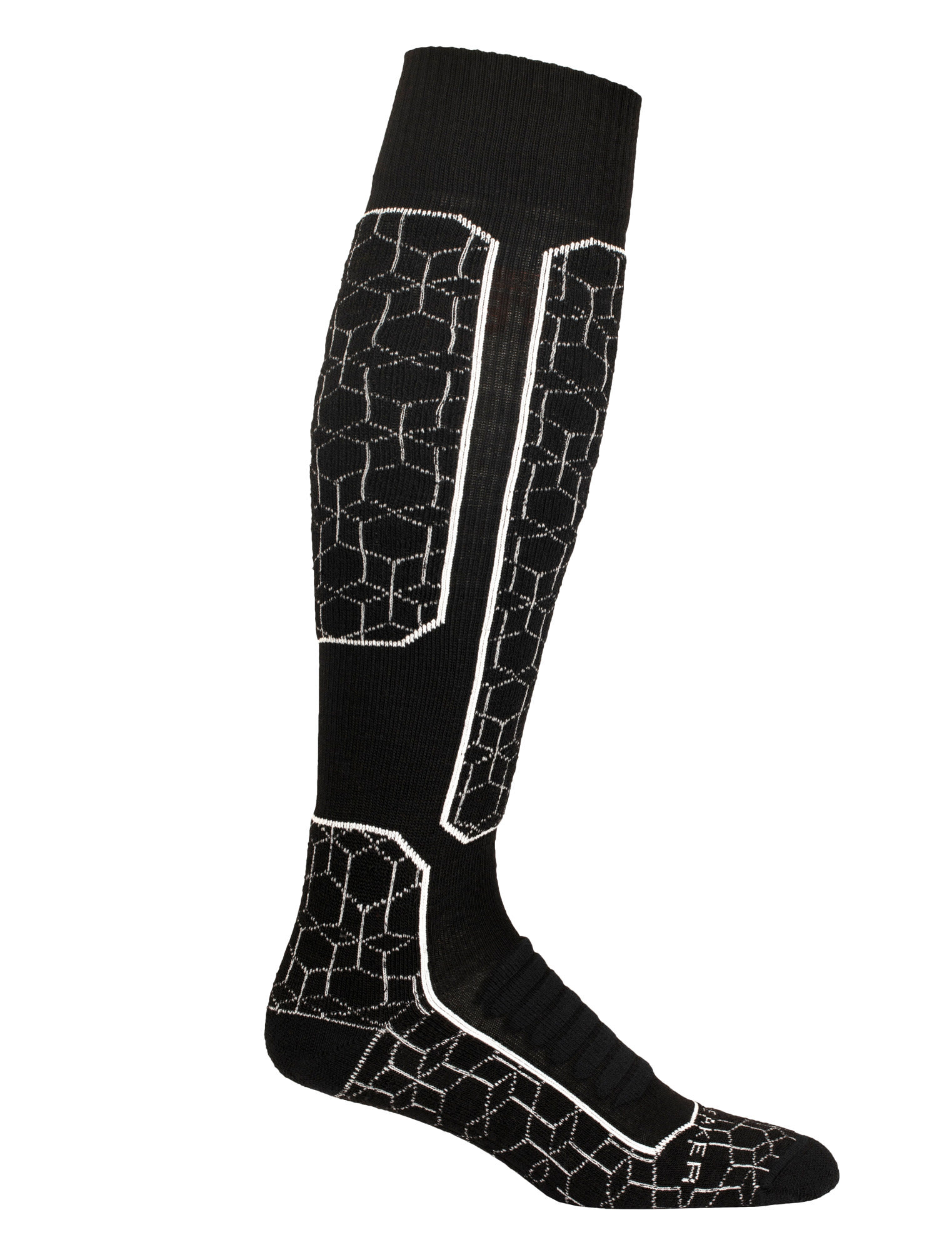 Icebreaker Ski+ Medium OTC Alpine GEO Schwarz- Male Merino Ski- und Snowboardsocken- Grsse M - Farbe Black - Snow