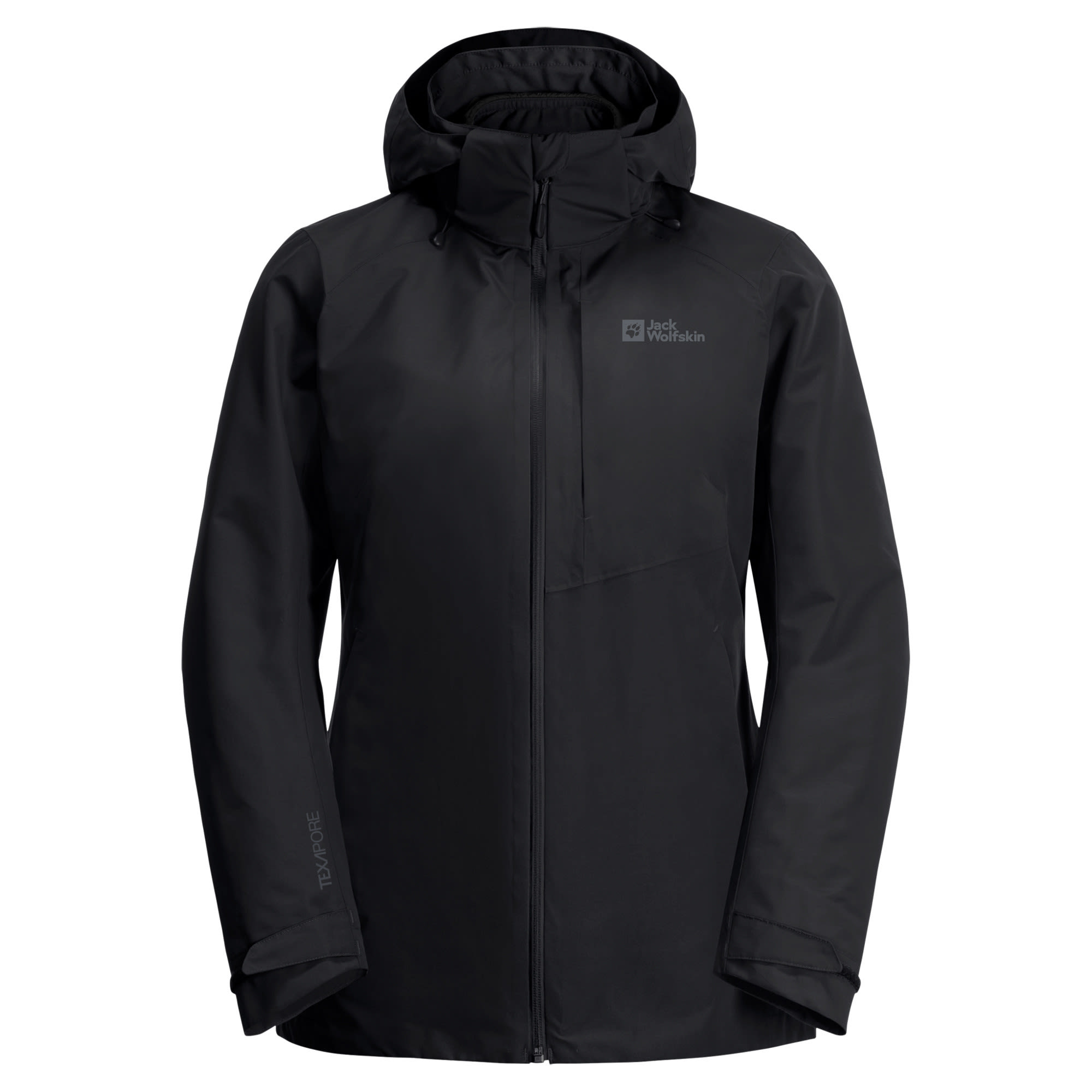 Jack Wolfskin Bergland 3in1 JKT Schwarz- Female PrimaLoft(R) Anoraks- Grsse M - Farbe Black