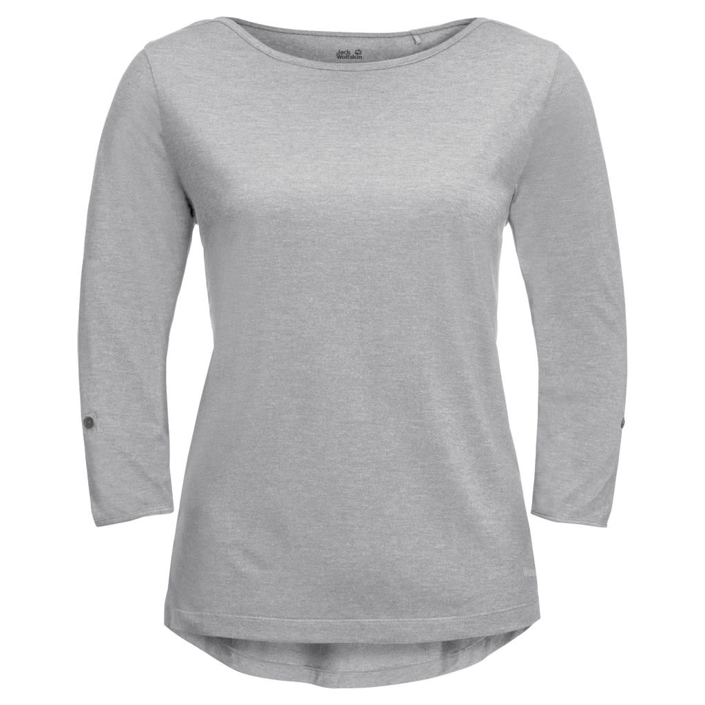 Jack Wolfskin Coral Coast 3-4 T Grau- Female T-Shirts- Grsse XS - Farbe Light Grey