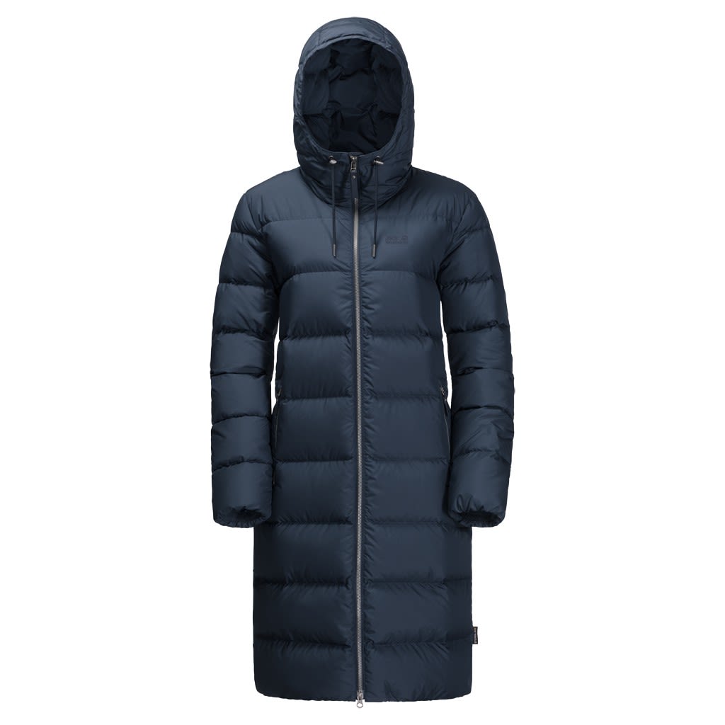 Jack Wolfskin Crystal Palace Coat Blau- Female Daunen Wintermntel- Grsse XXL - Farbe Midnight Blue