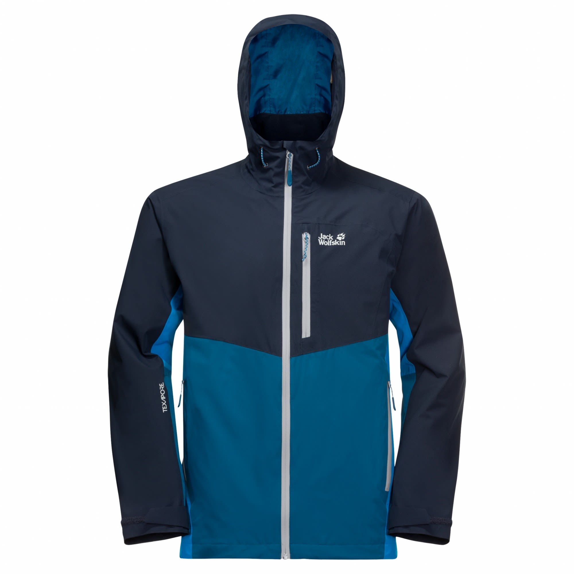 Jack Wolfskin Eagle Peak Jacket Colorblock - Blau- Male Anoraks- Grsse S - Farbe Night Blue