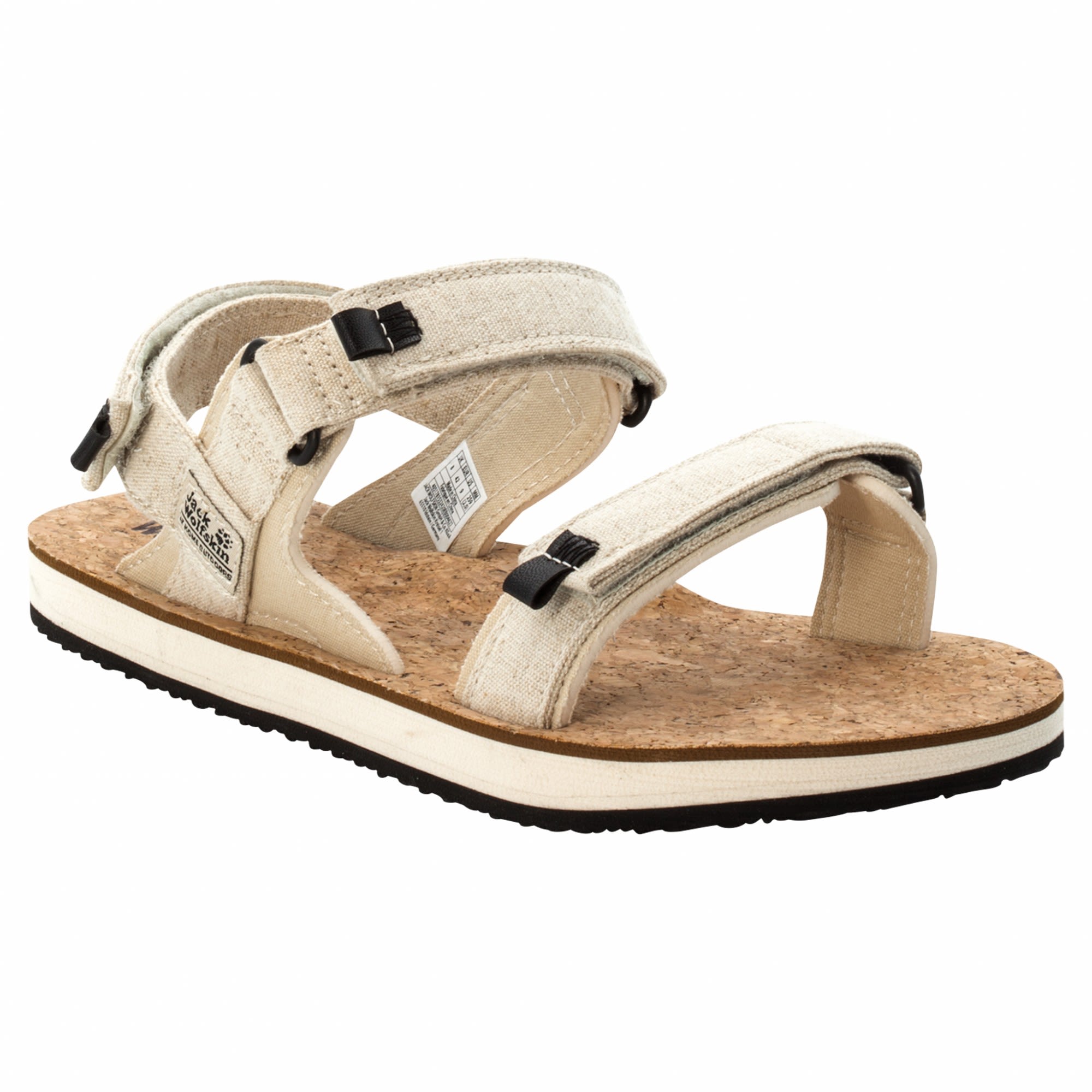 Jack Wolfskin Ecostride 2 Sandal Beige- Male Sandalen- Grsse EU 40-5 - Farbe Natural - Cork