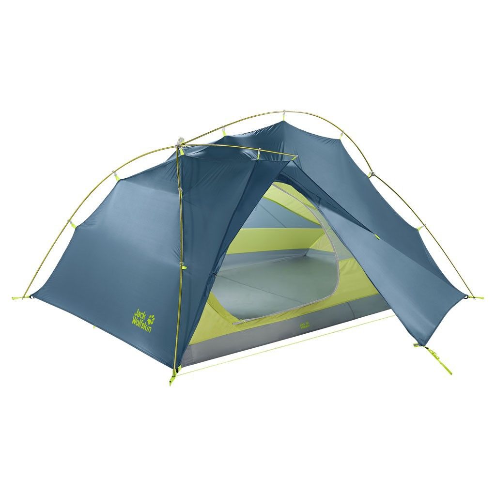 Jack Wolfskin Exolight III Blau- Kuppelzelte- Grsse 3 Personen - Farbe Steel Blue